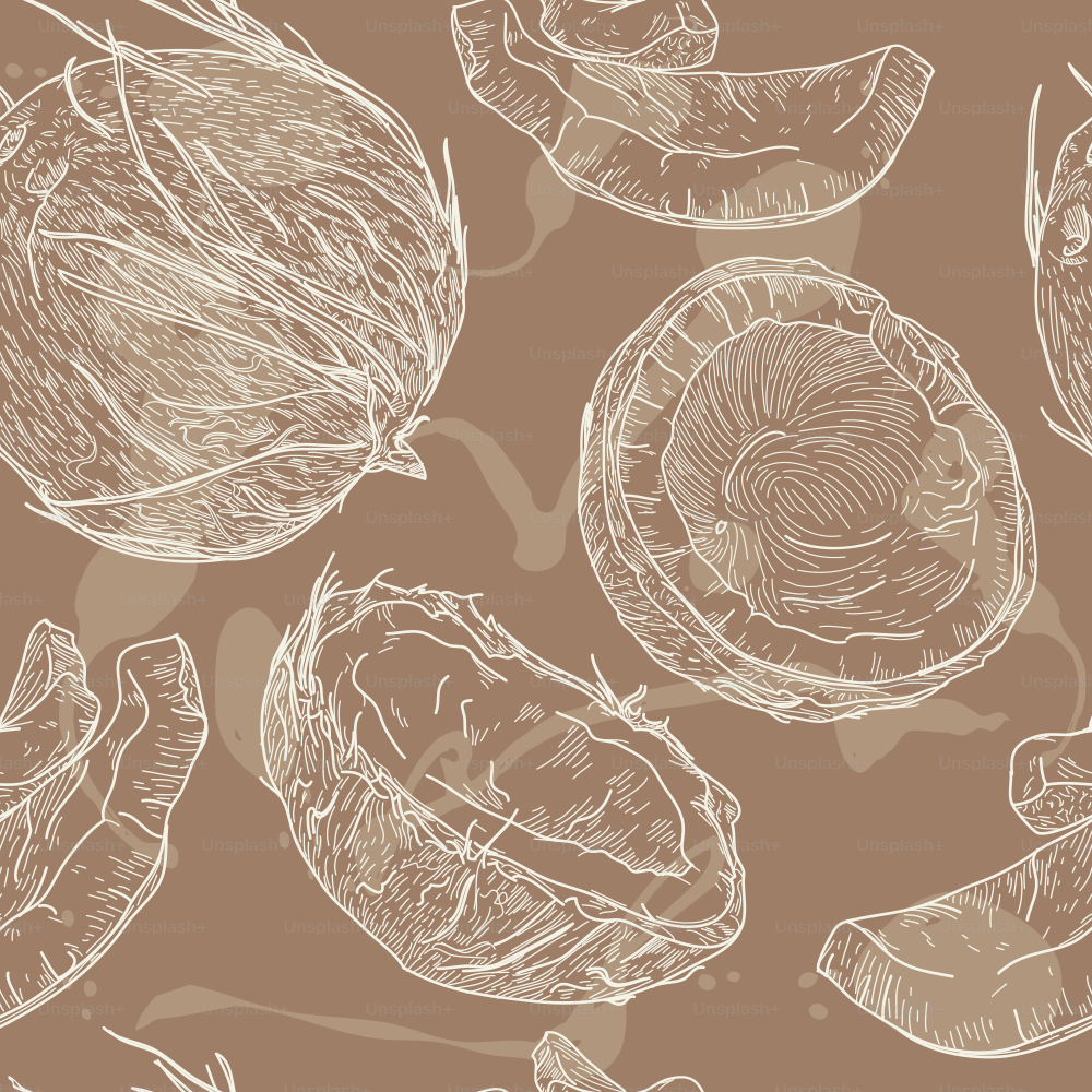 Un motif de noix de coco tropicale amusant que vous pouvez utiliser, de manière transparente.