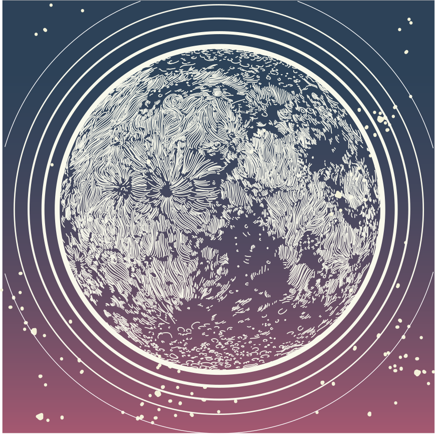 La lune, disponibile in molti stili.