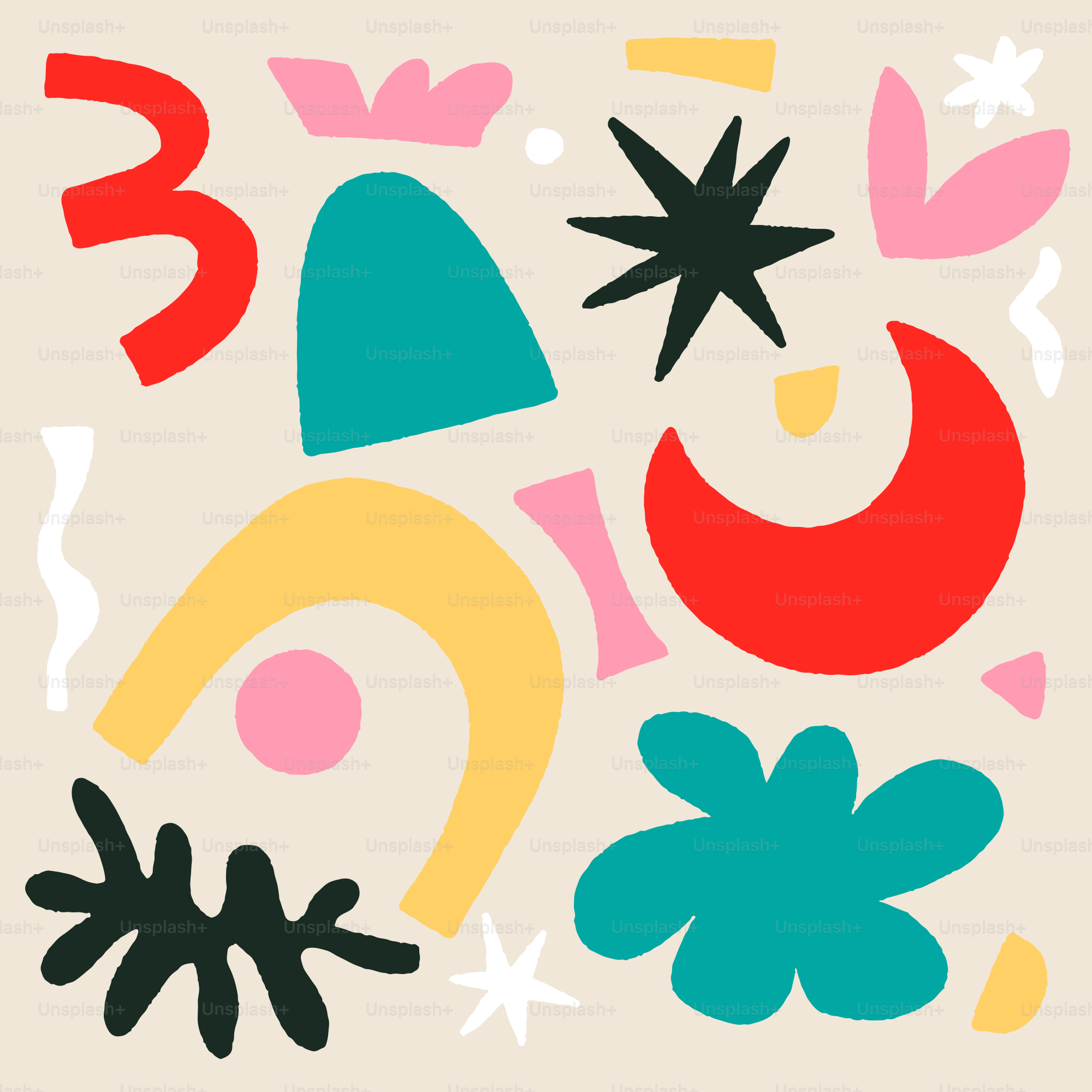 Una imagen de un cuadrado con diferentes formas