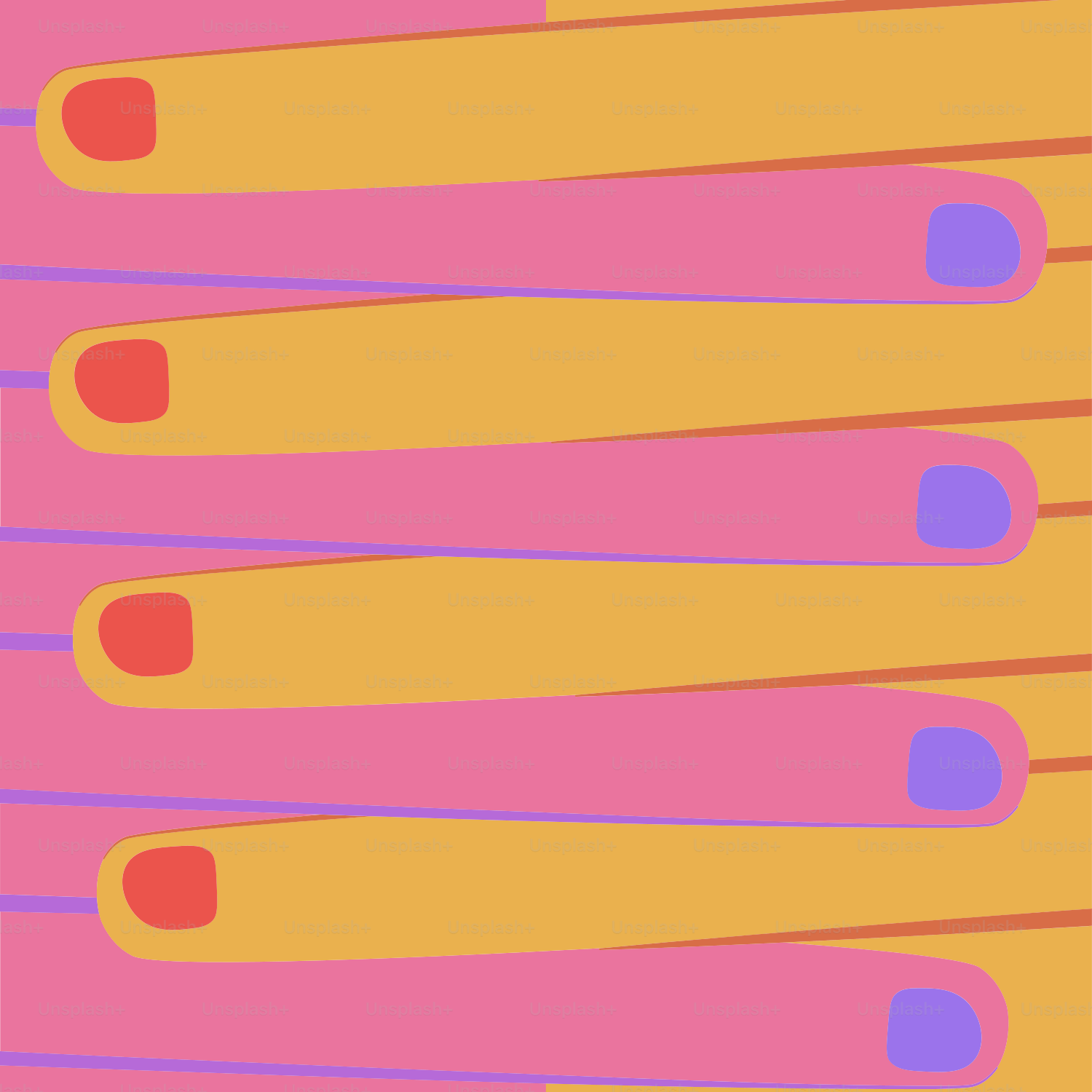 Abstract pattern of colorful overlapping bars and lines