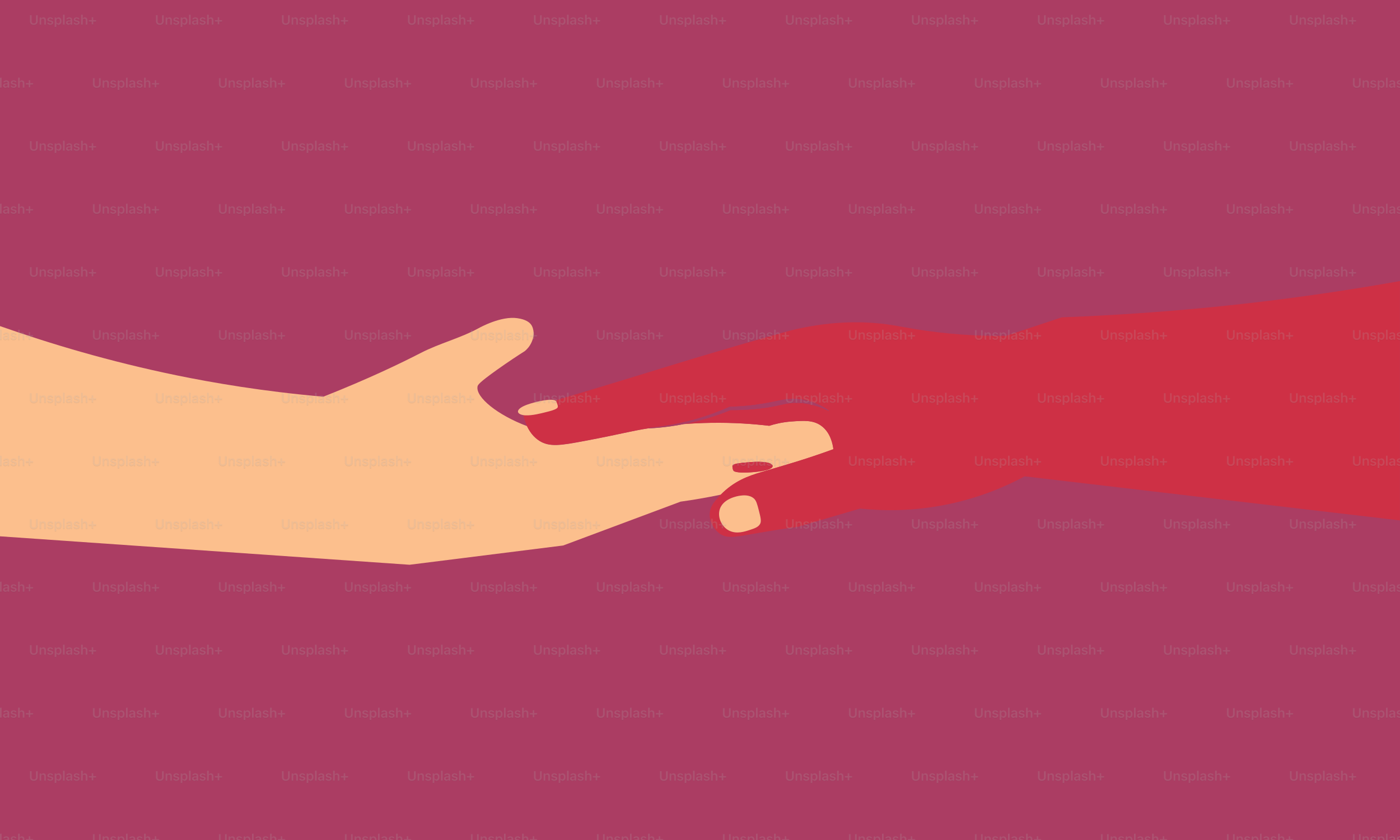 Two hands reaching out to each other