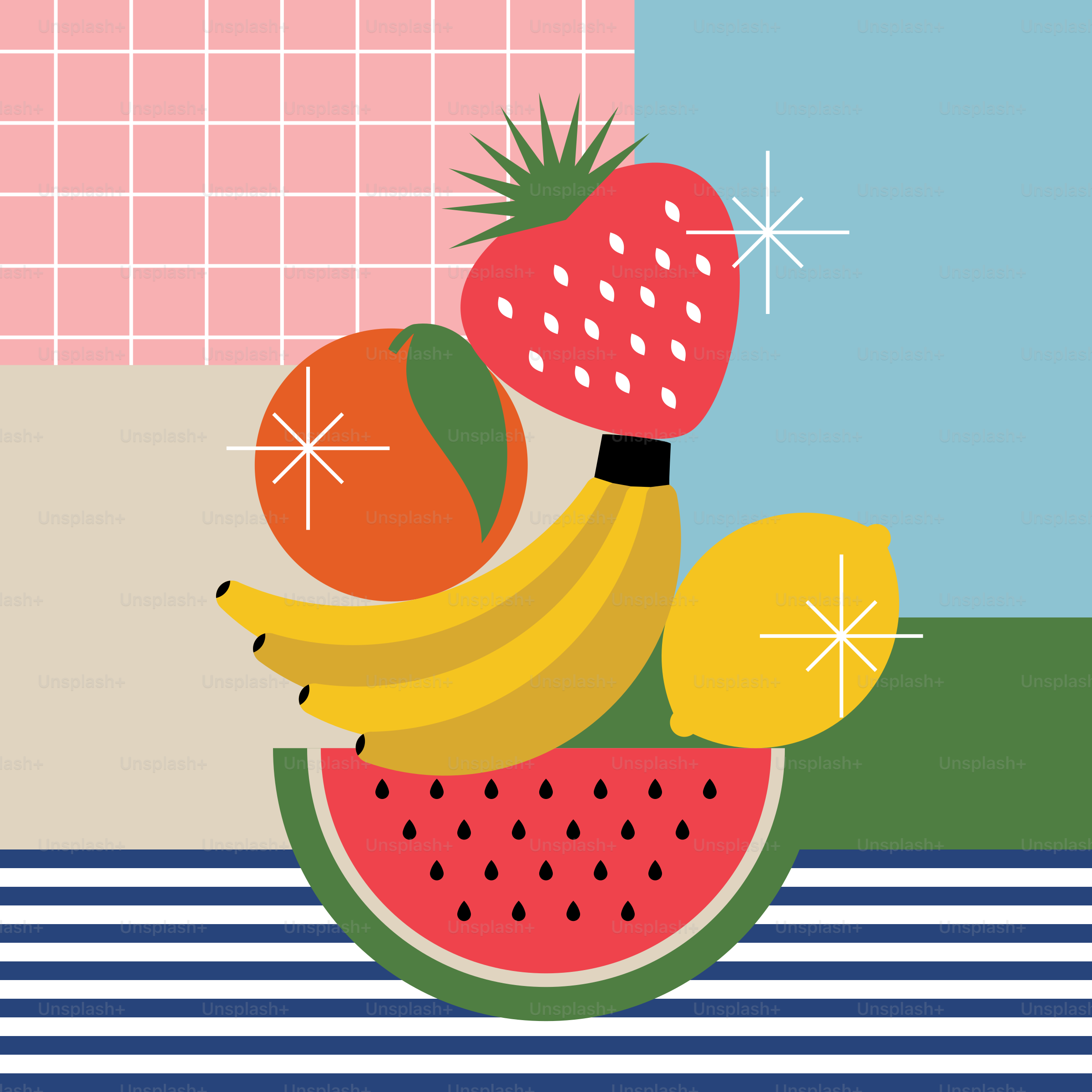 A bunch of fruit sitting on top of each other