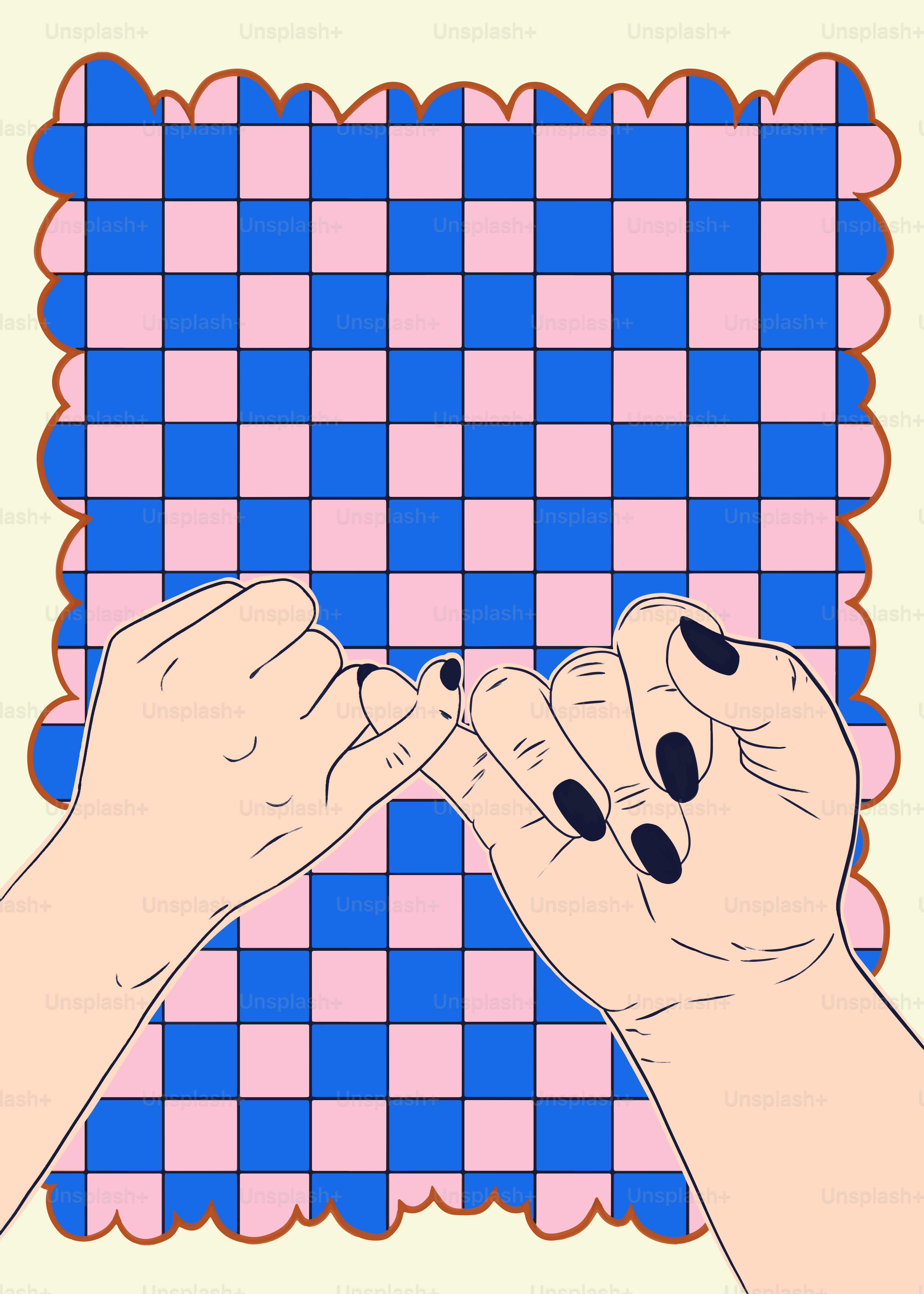 Two hands making a pinky promise