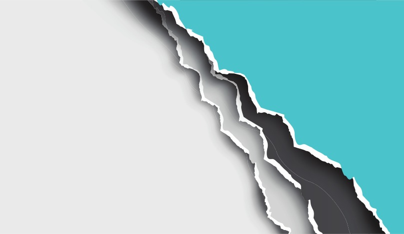 Ripped and torn vector paper sheets.