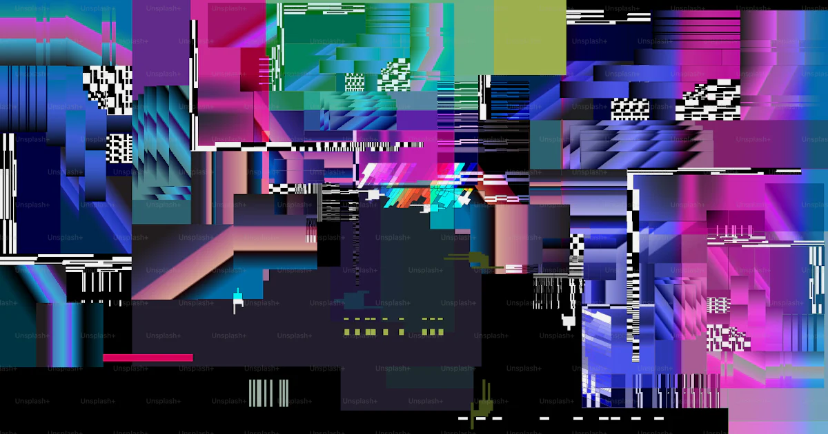 A screen glitch noise background. Display lag texture vector ...