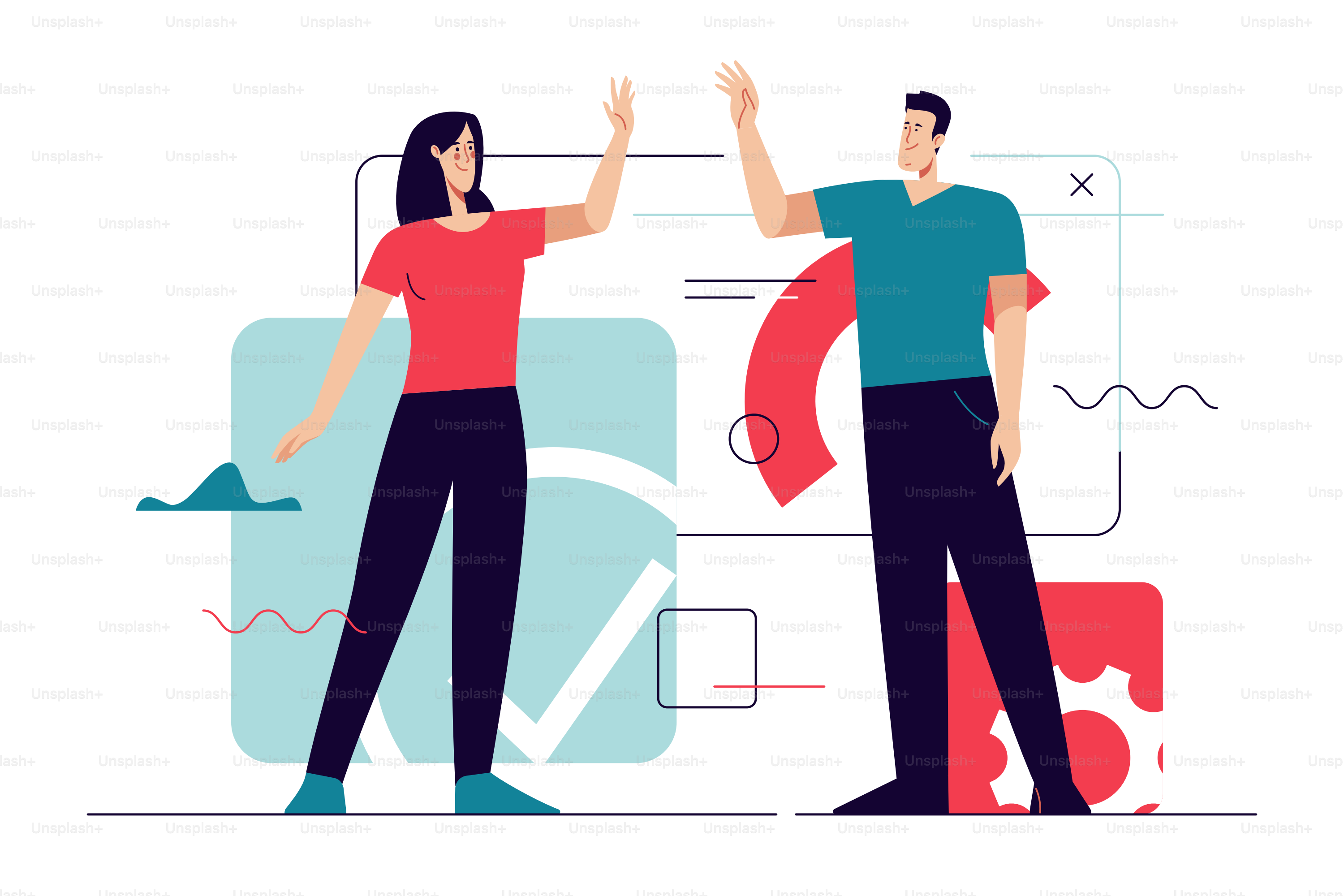 Conceito de negócio: esboço plano em estilo plano de ilustração vetorial sobre design web, desenvolvimento de software, comunicação. Traço editável.