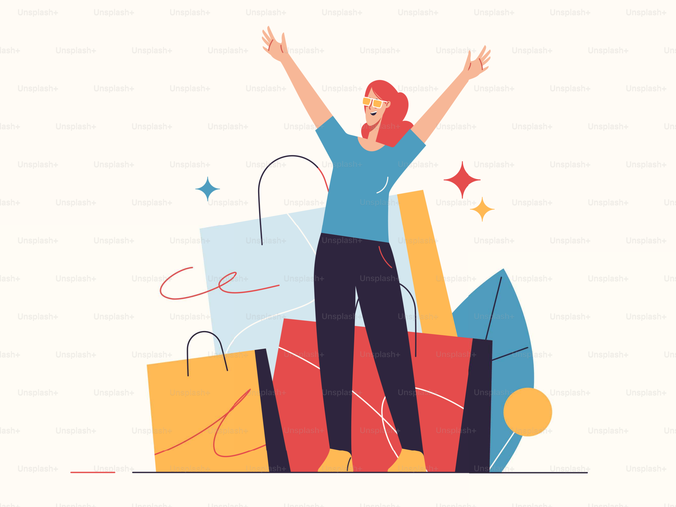 Vector illustration on the subject of e-commerce, sale, promotions, online shopping