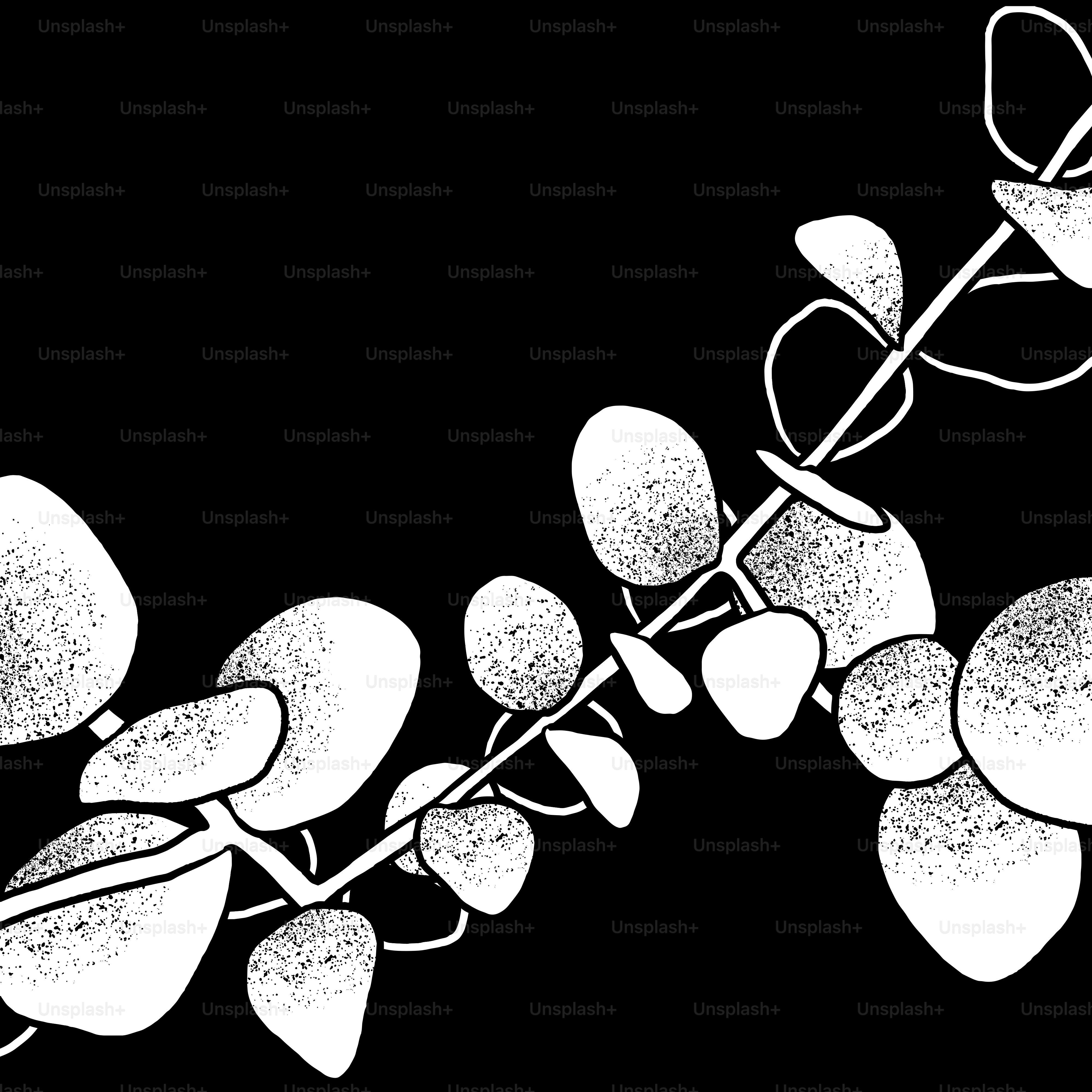Un dibujo en blanco y negro de un ramo de flores