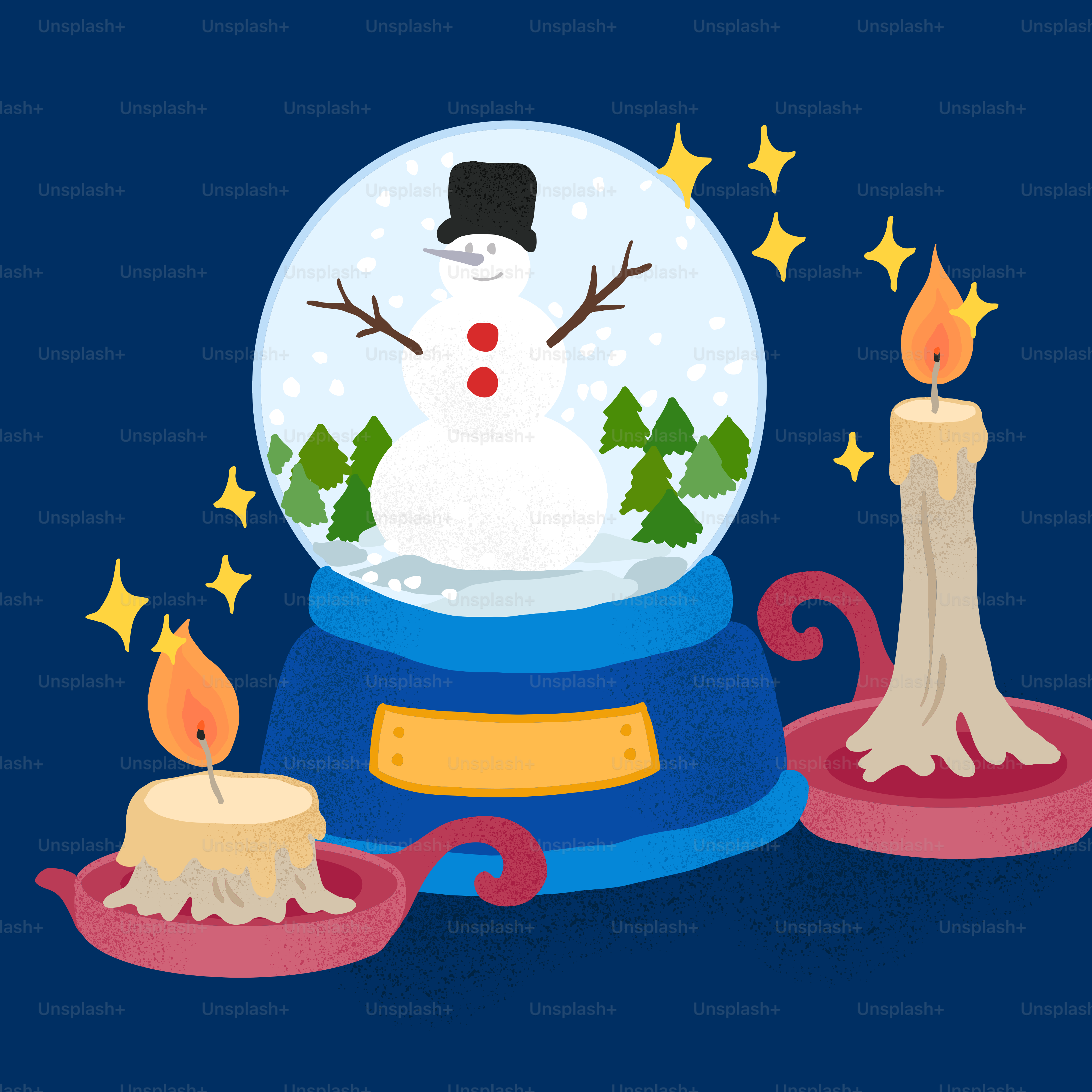a snow globe with a snowman inside of it