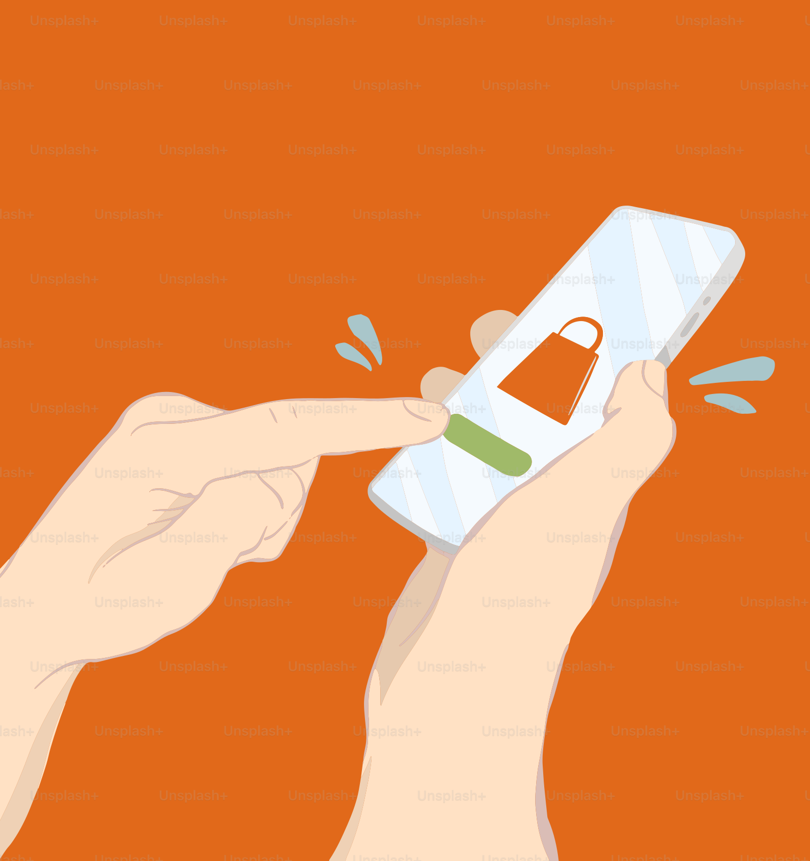 스마트폰을 손에 들고 있는 사람