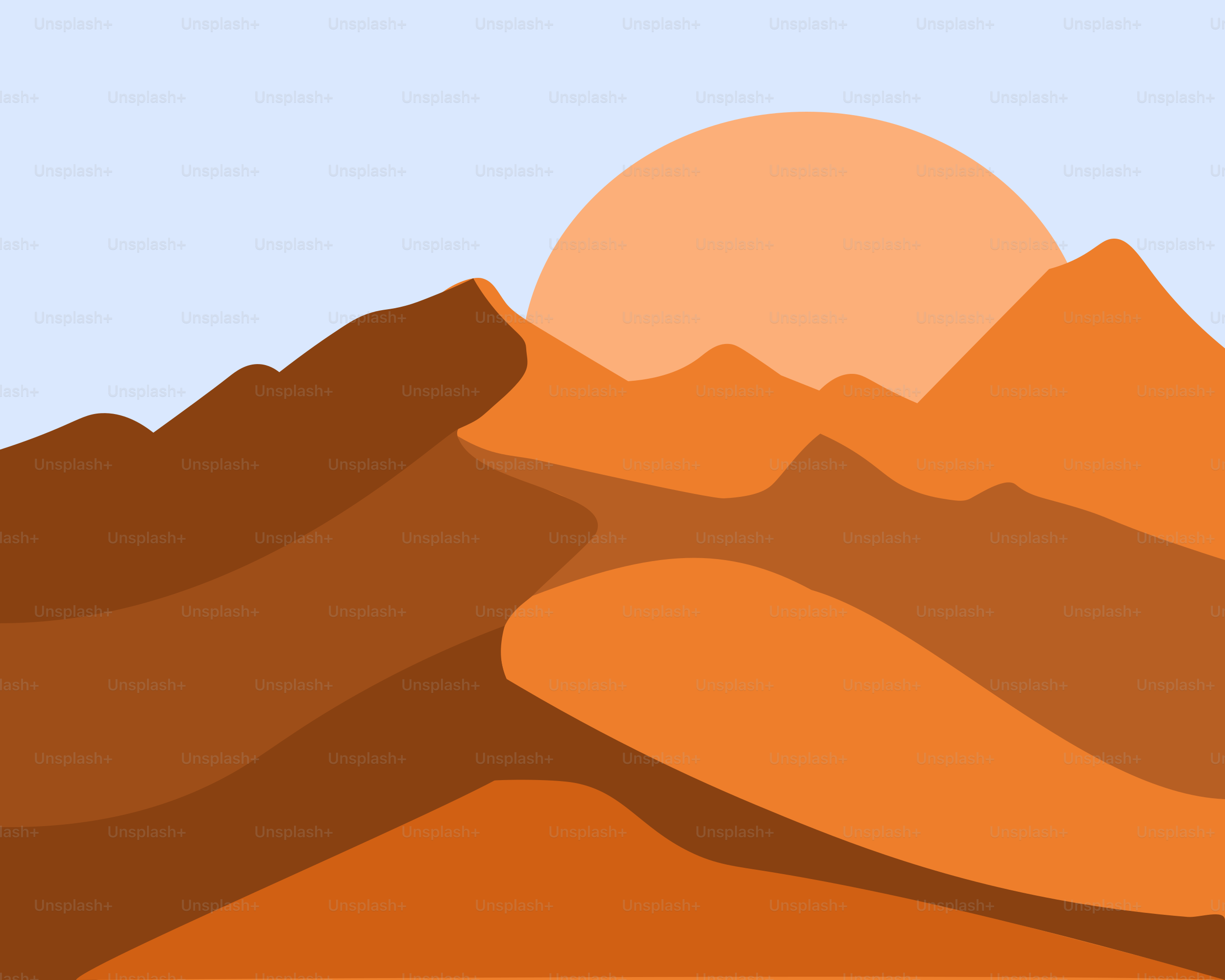 un paysage désertique avec une chaîne de montagnes en arrière-plan