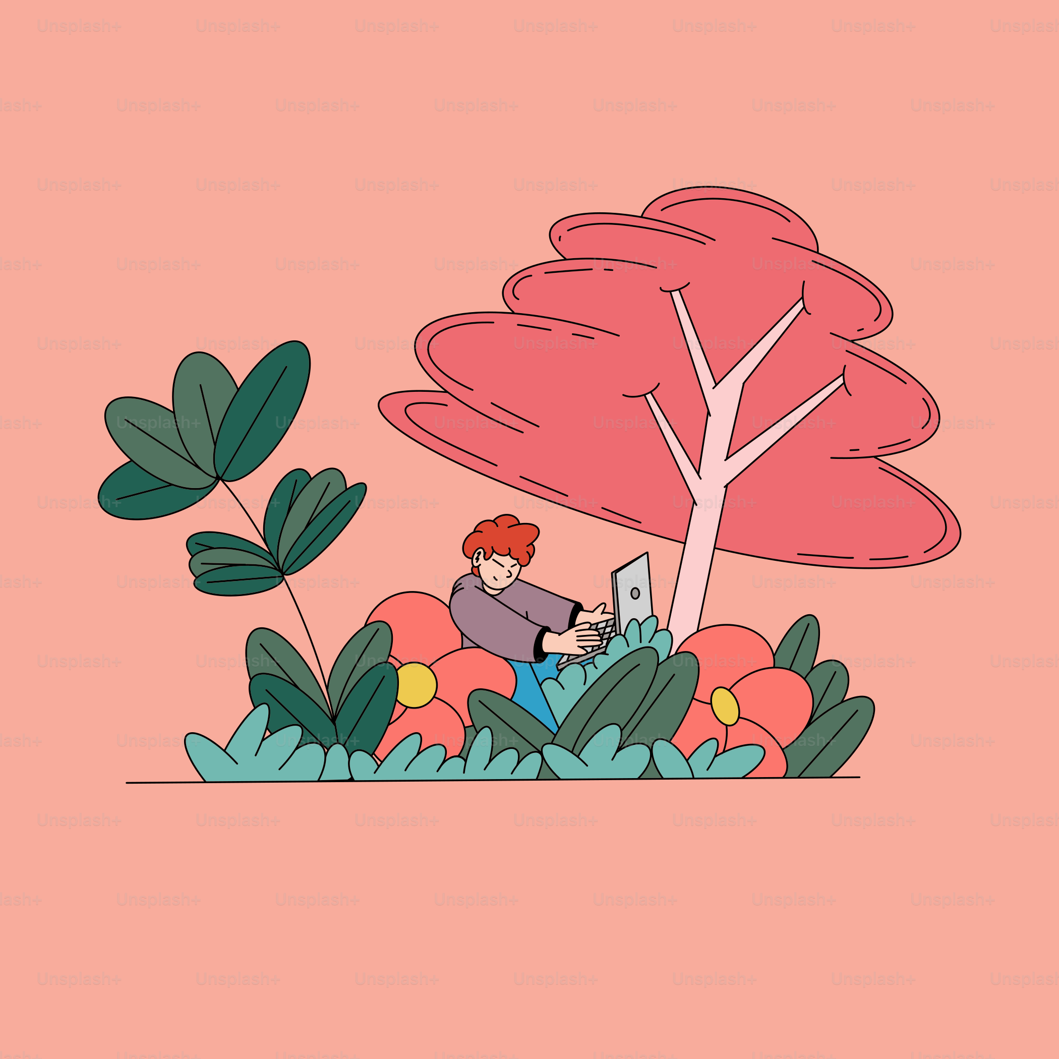 una persona sentada bajo un árbol leyendo un libro