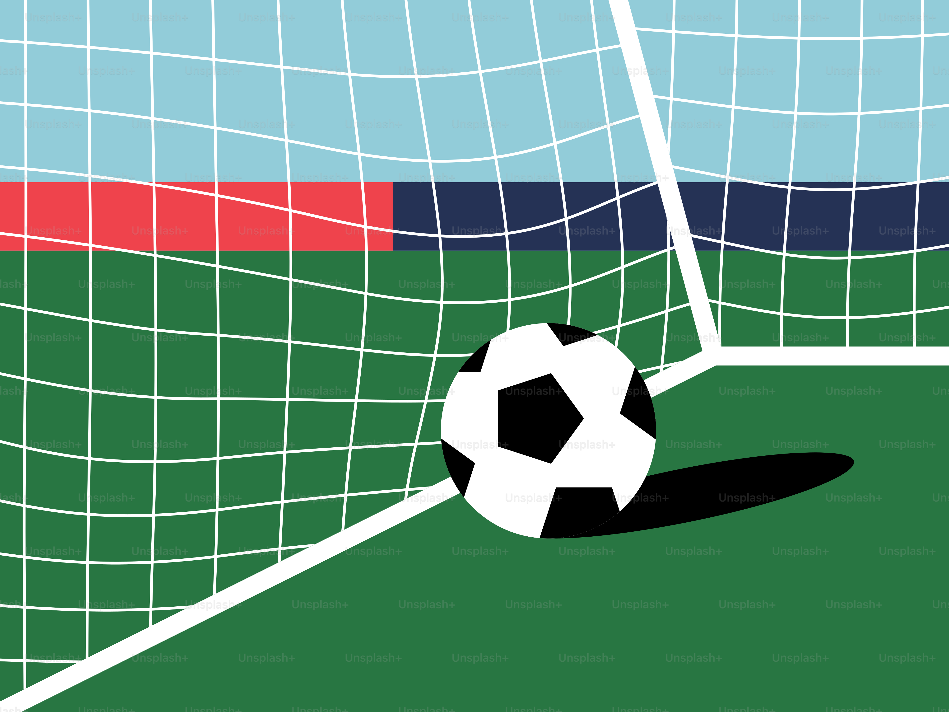 A soccer ball sitting on top of a soccer field vector Soccer Image on