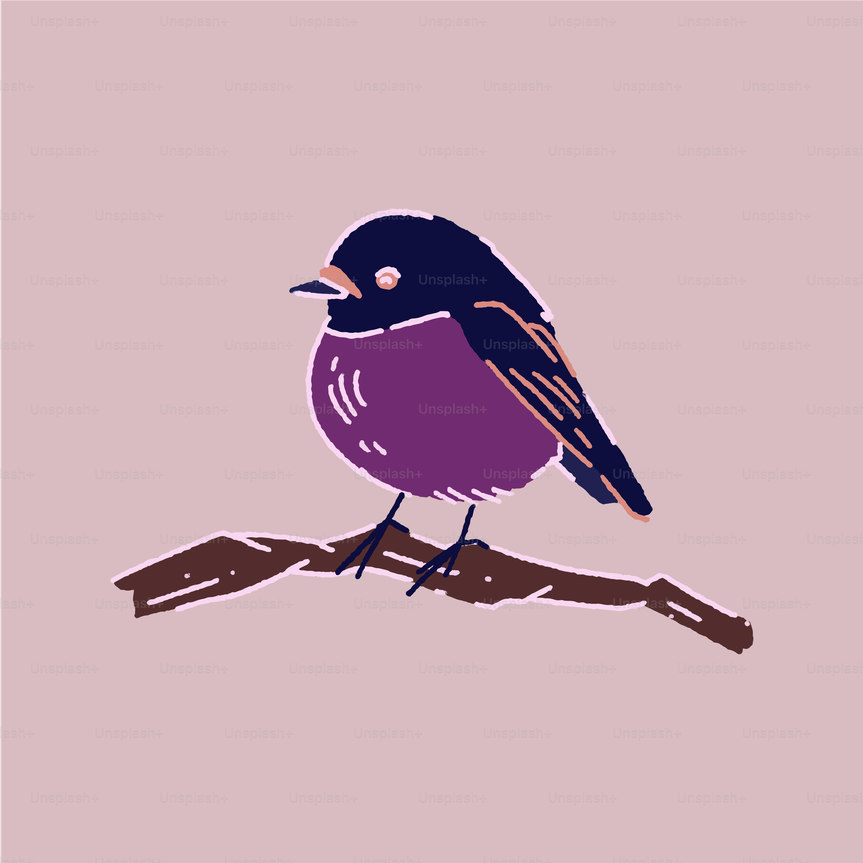 un oiseau assis au sommet d’une branche d’arbre