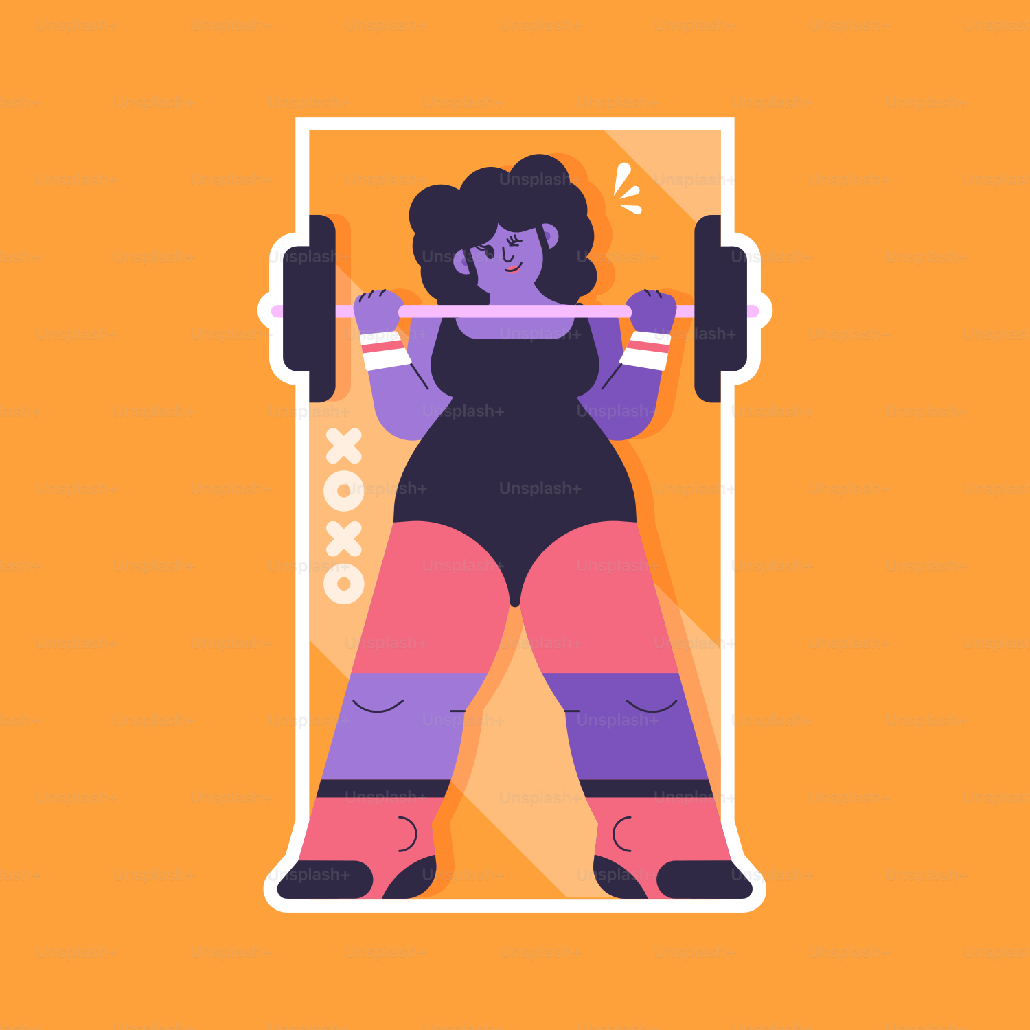 a woman is doing exercises with a barbell