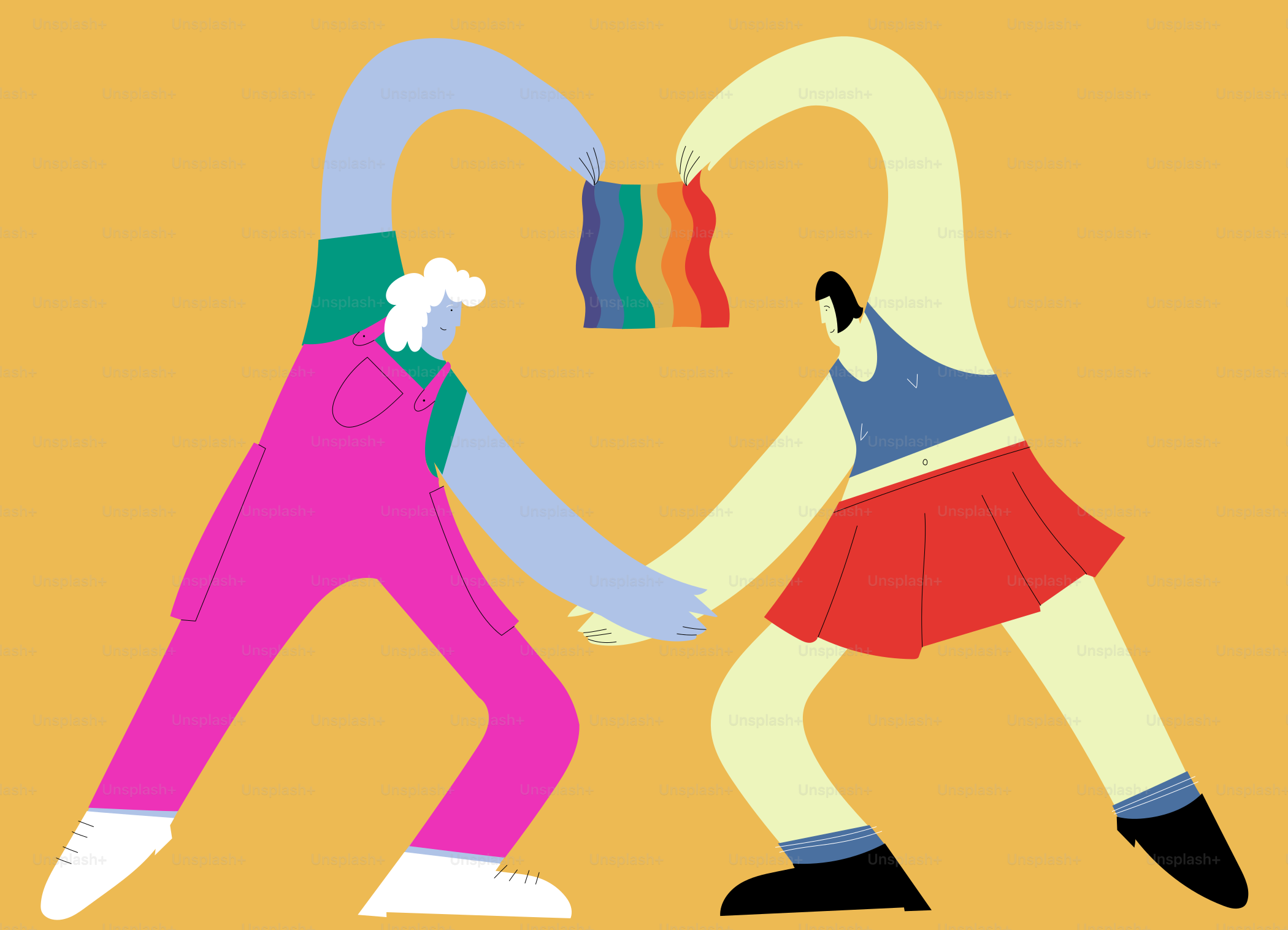 ein paar Leute, die sich berühren