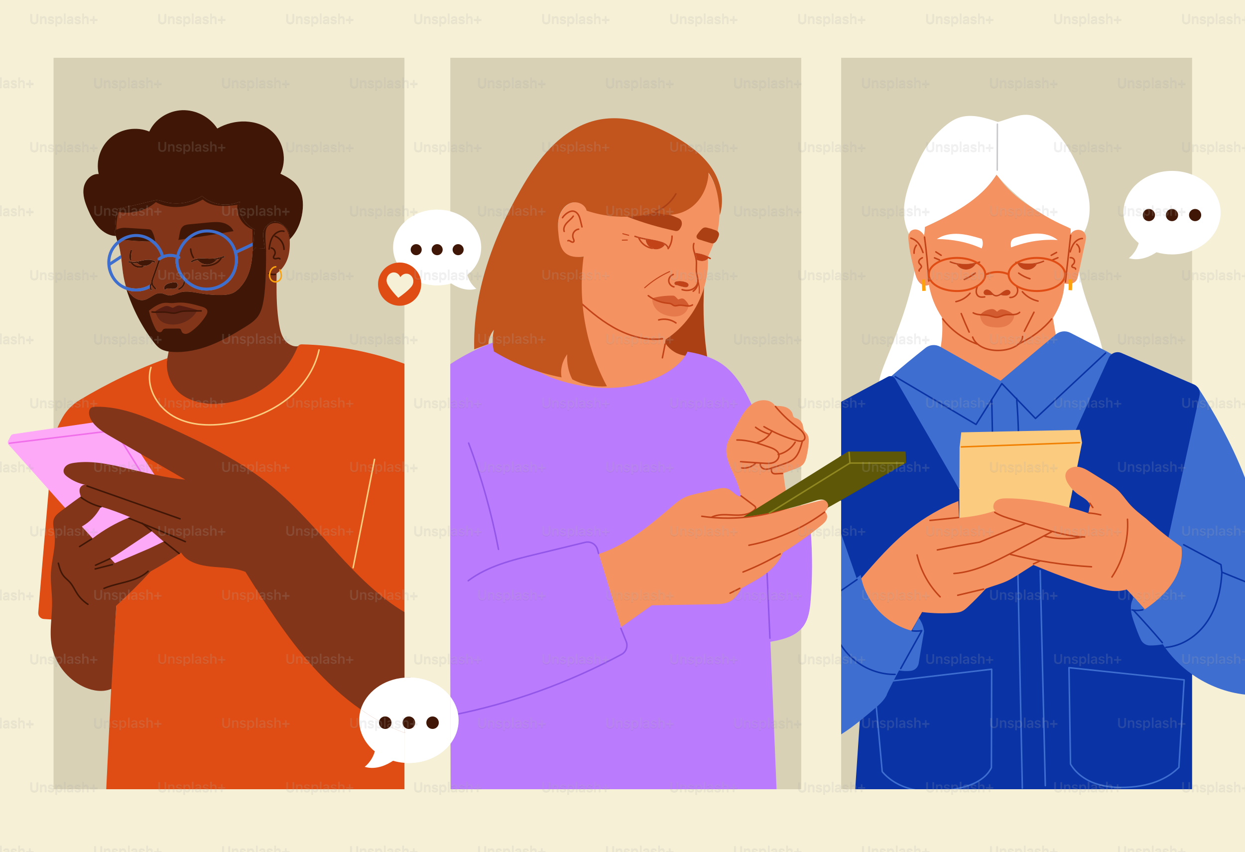 um grupo de pessoas lado a lado