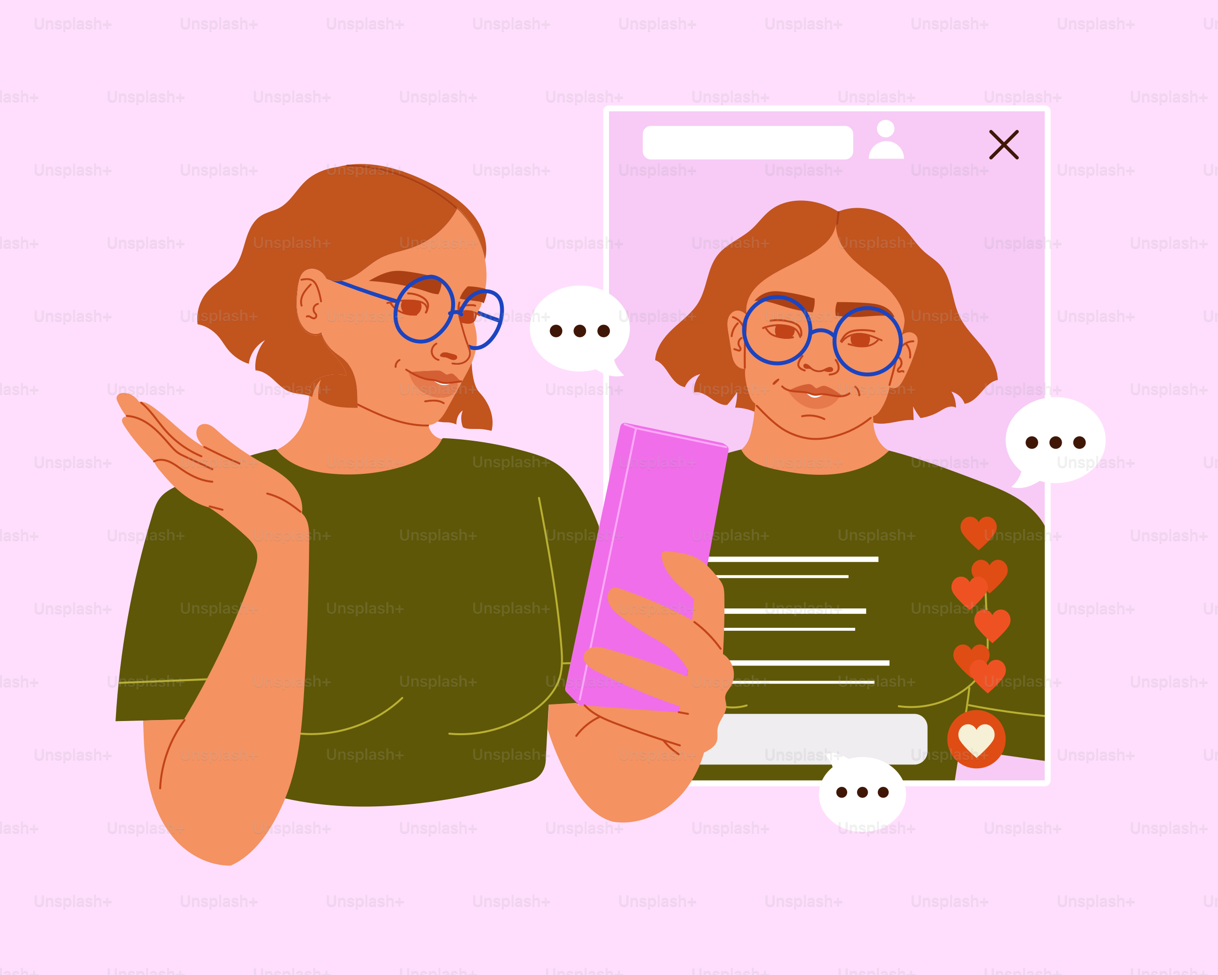 a woman looking at her reflection in a mirror