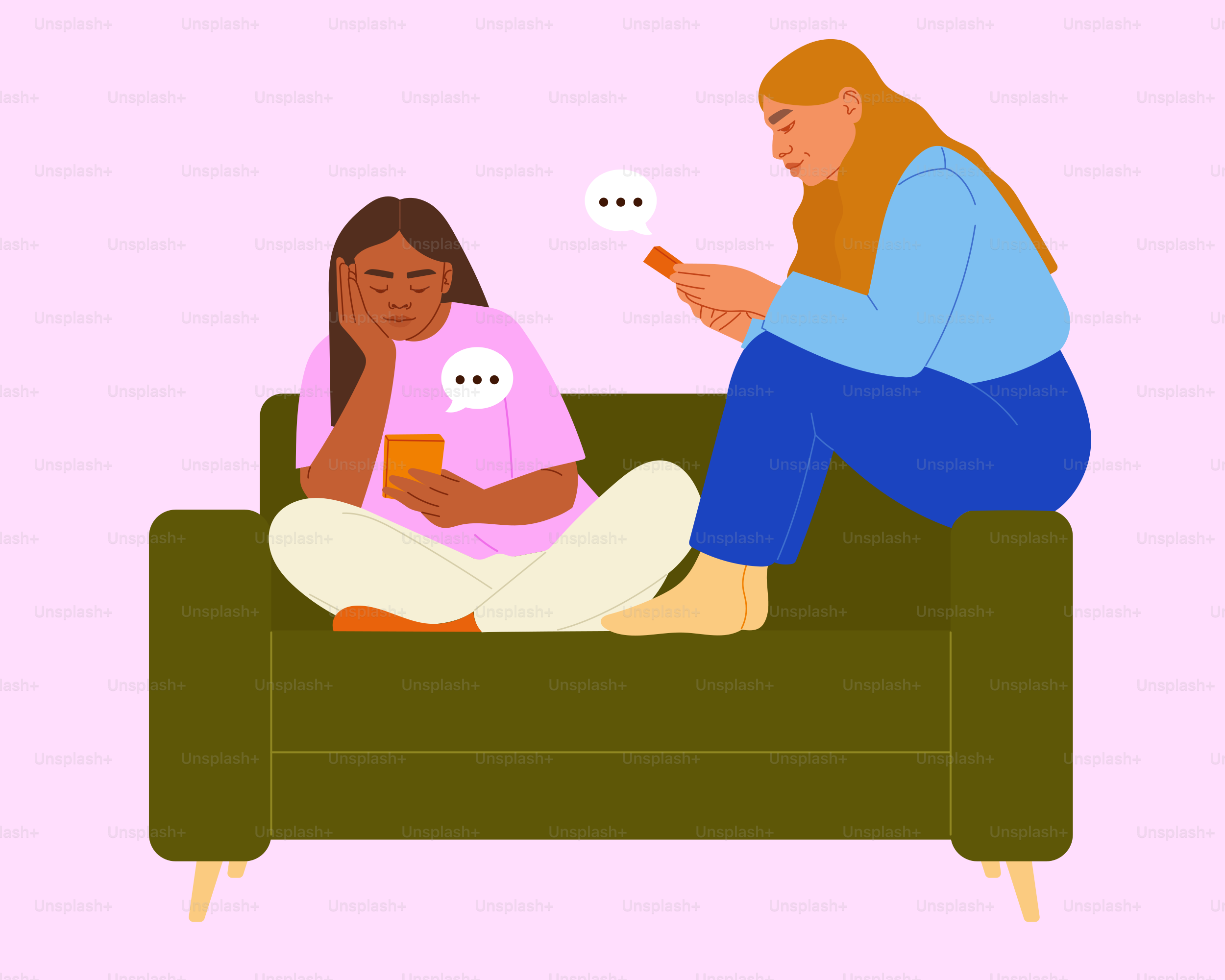 a man and a woman are sitting on a couch