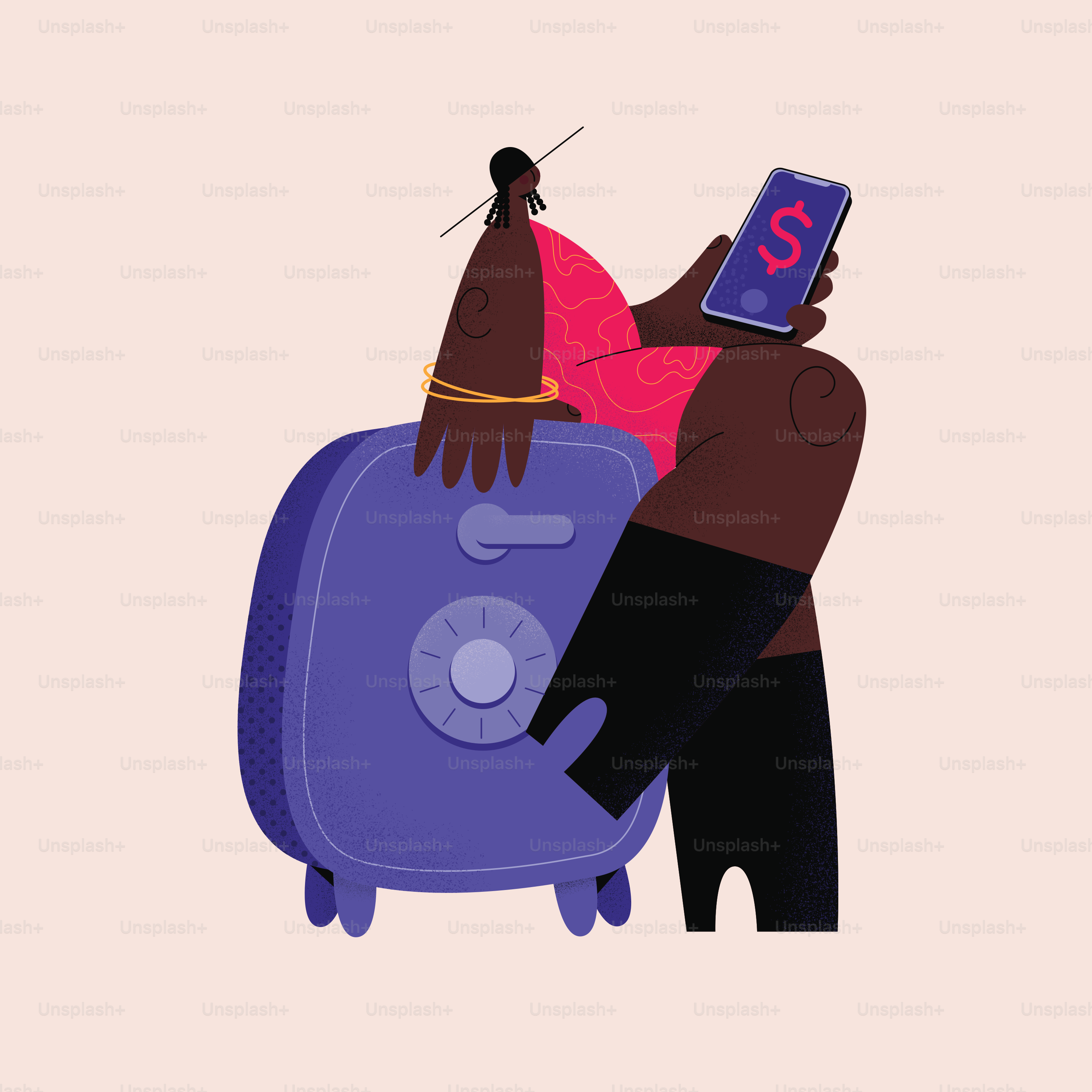 a man sitting on top of a blue piece of luggage