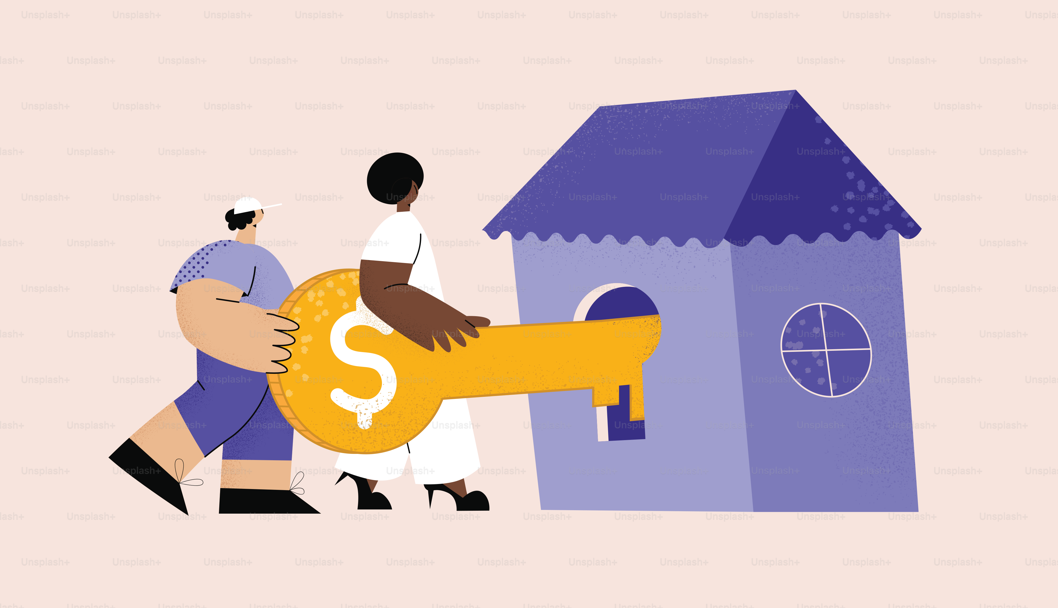 a person holding a giant key to a house