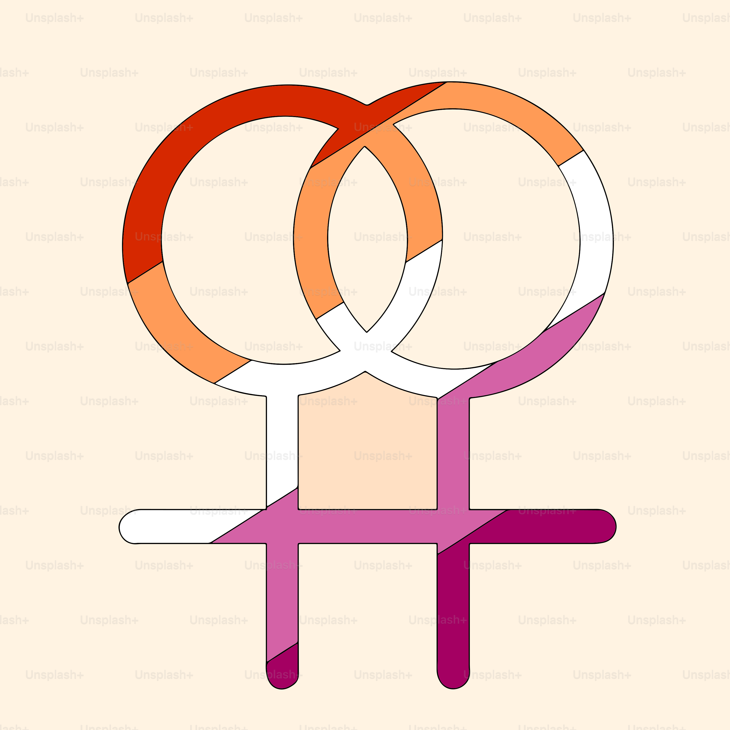 un par de anillos unos encima de otros