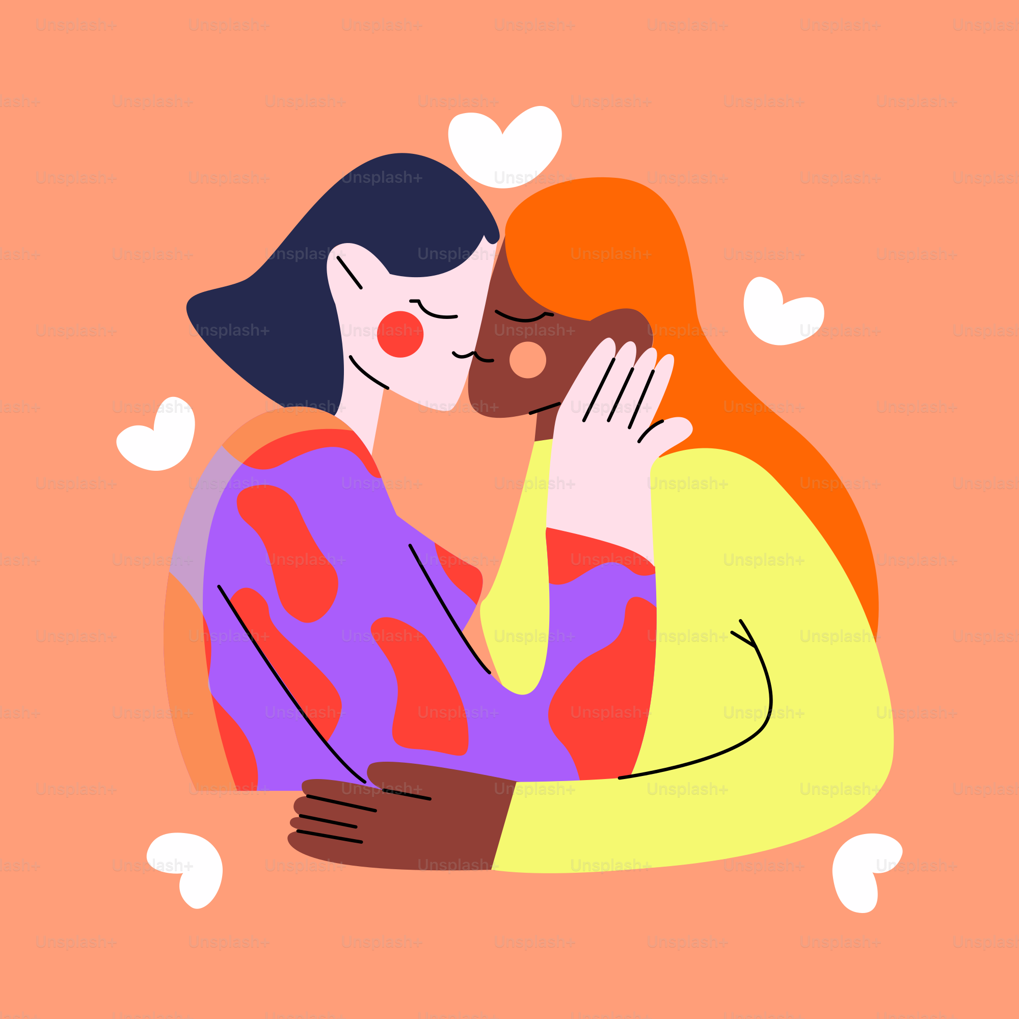 a couple of people that are hugging each other