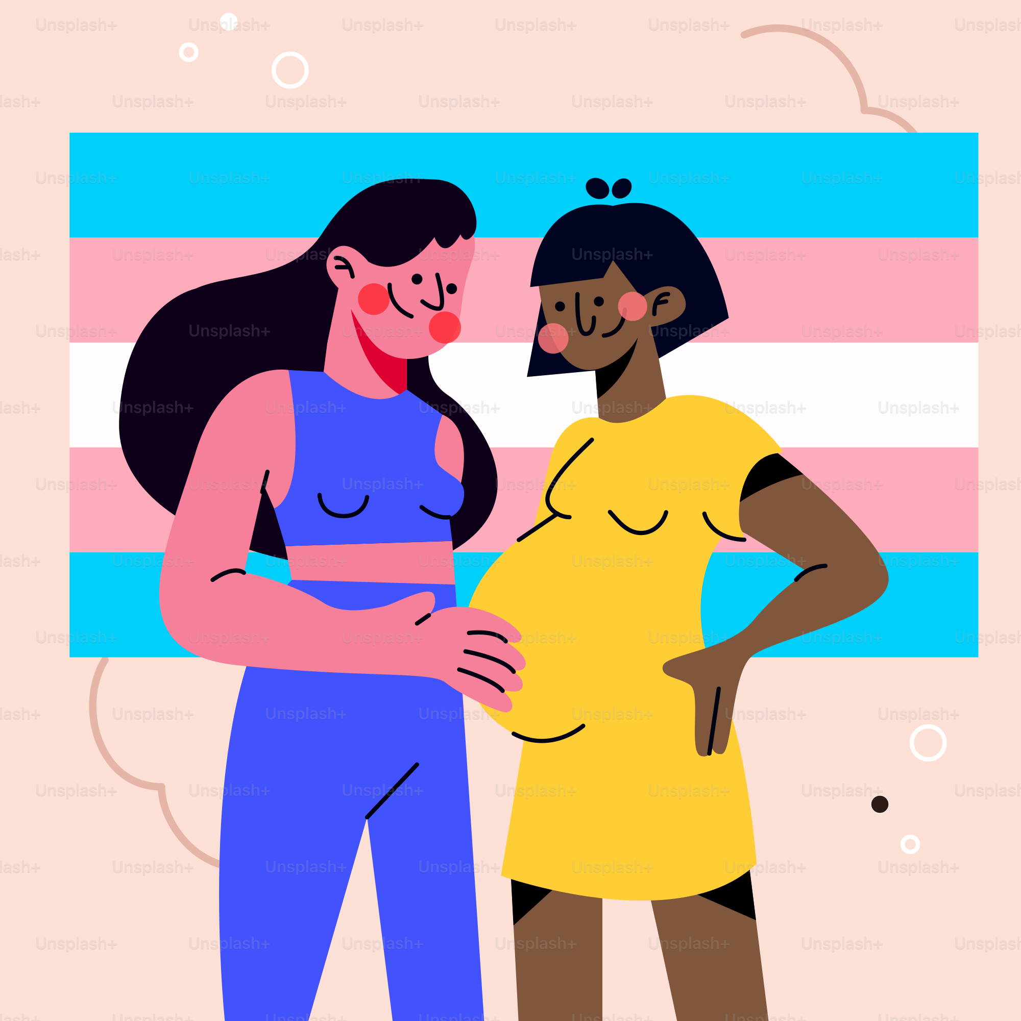 a couple of women standing next to each other