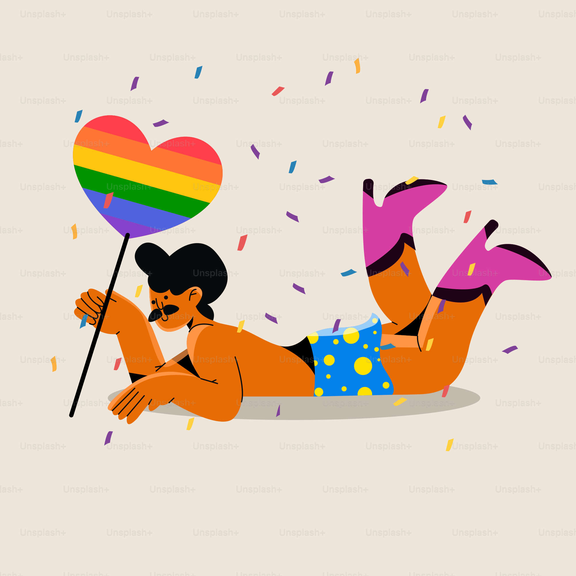 a woman laying on the ground holding a heart shaped lollipop