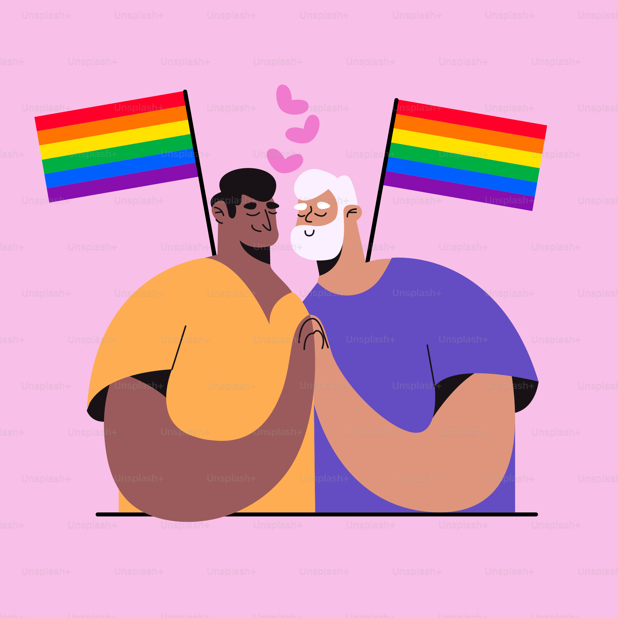 a couple of men standing next to each other