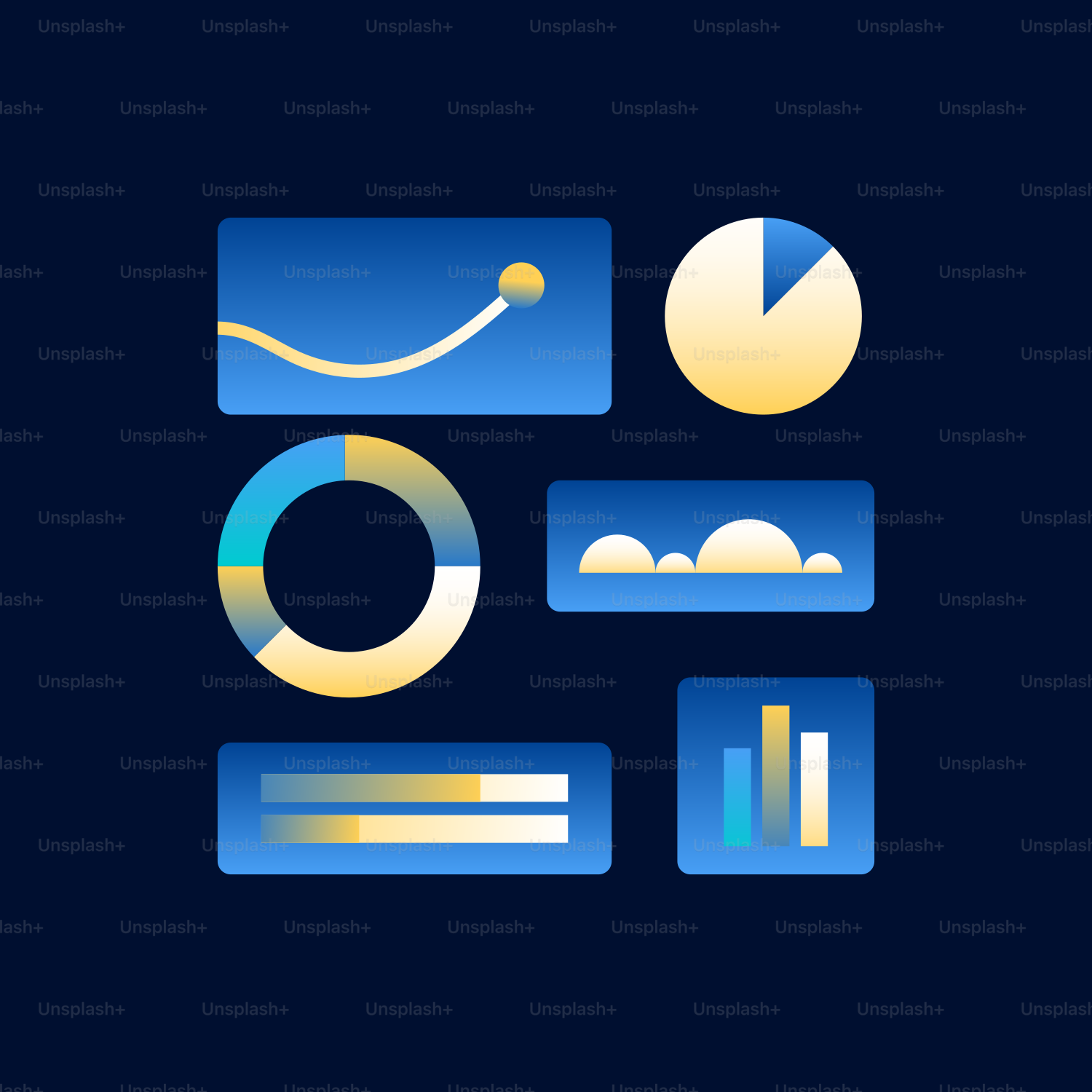 a dark background with a blue and yellow icon