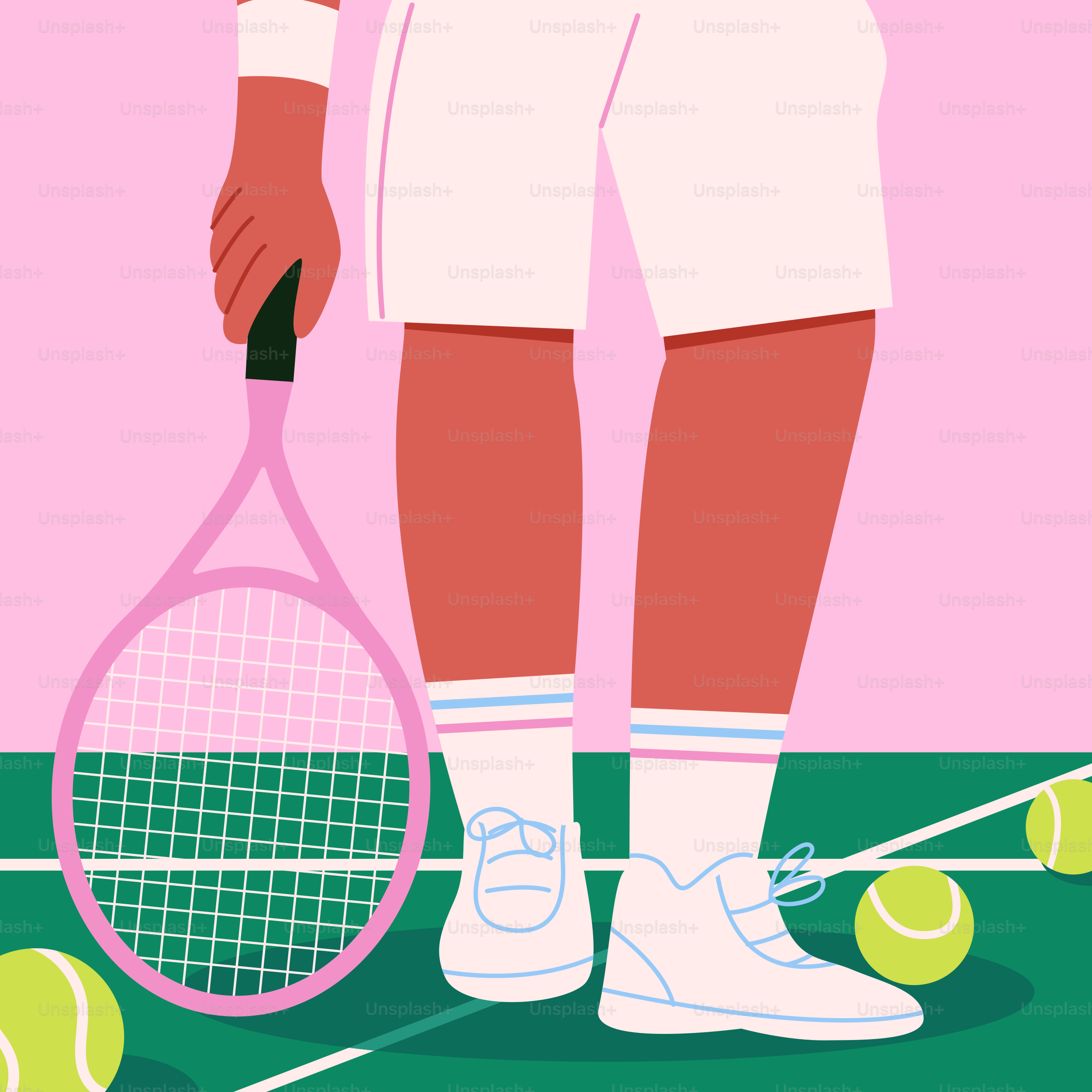 a person standing on a tennis court holding a tennis racket