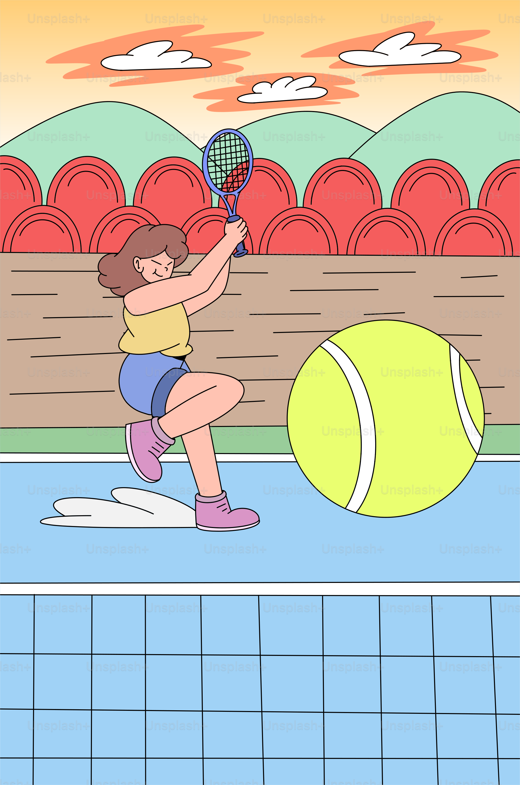 una mujer golpeando una pelota de tenis con una raqueta