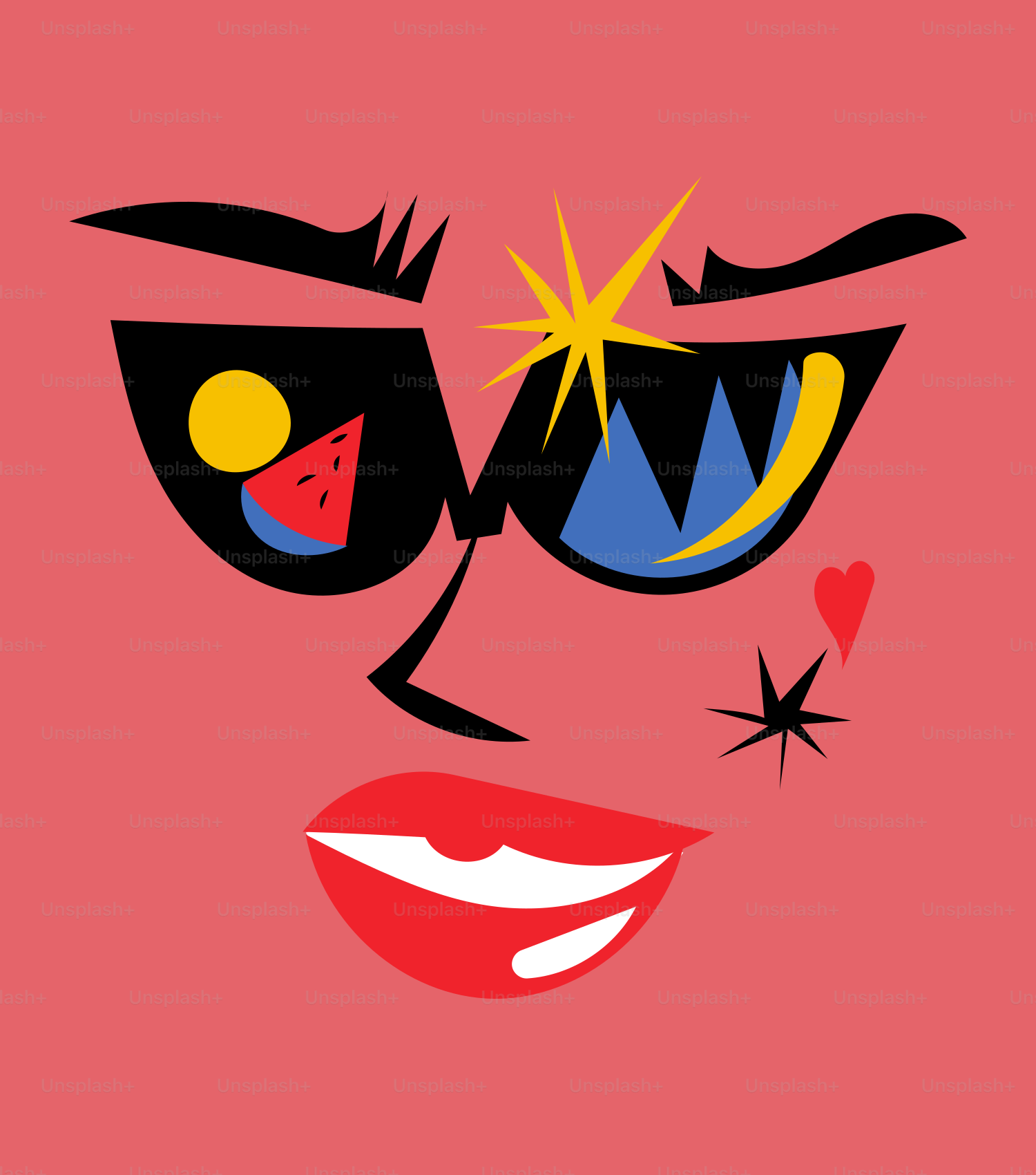 a close up of a person's face wearing sunglasses