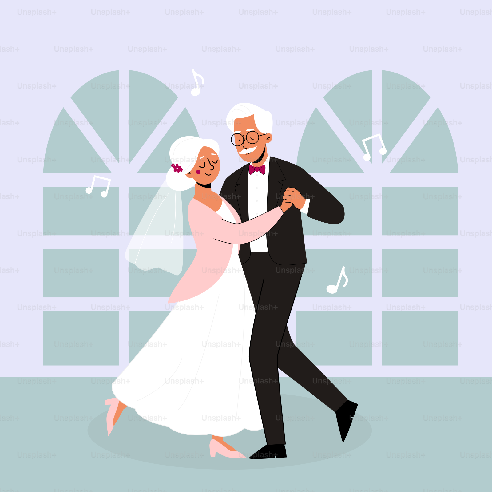 A man and a woman dancing together