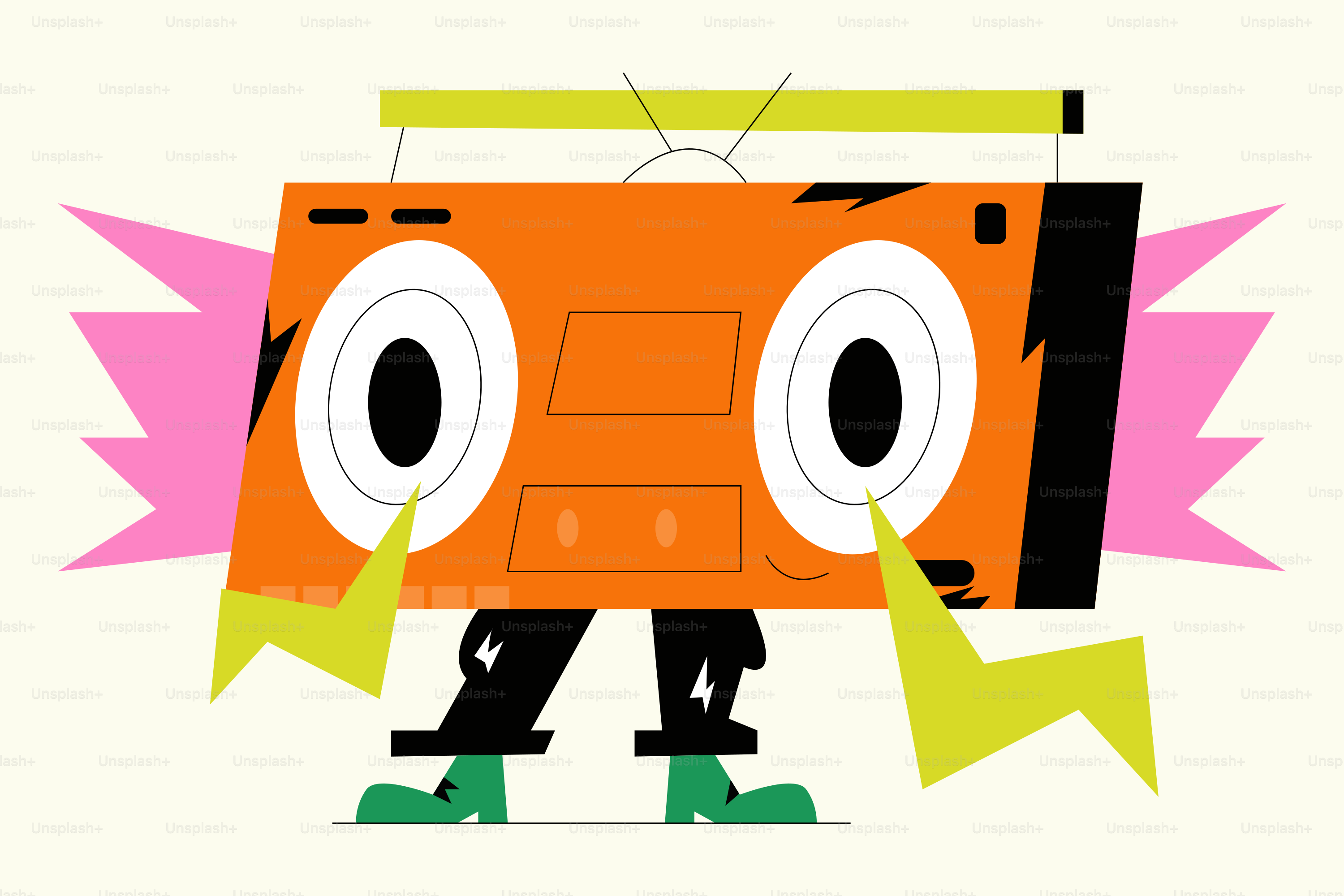 A picture of a cartoon character with big eyes