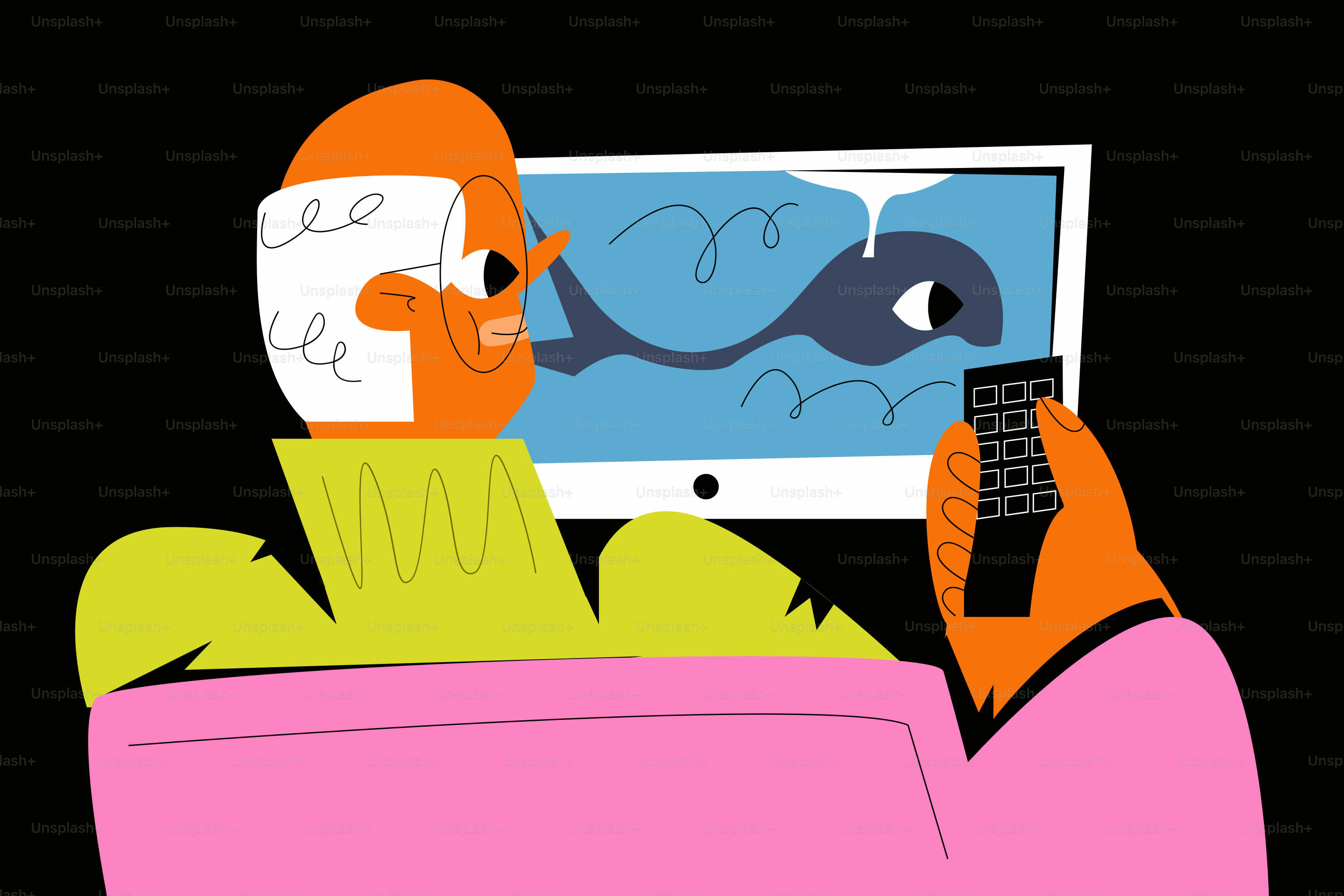 A man sitting on a couch holding a remote control