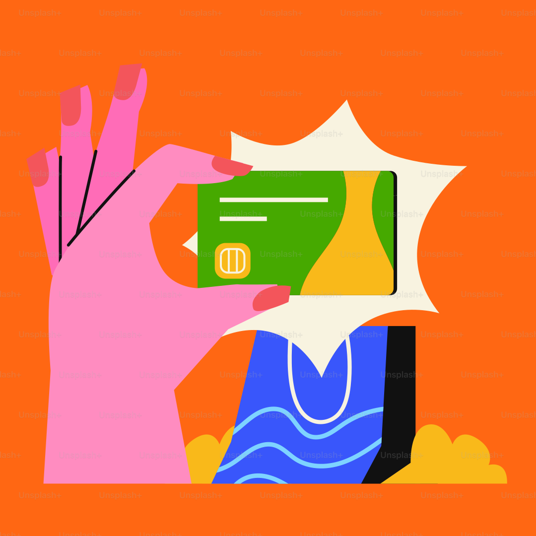 A person holding a credit card in their hand