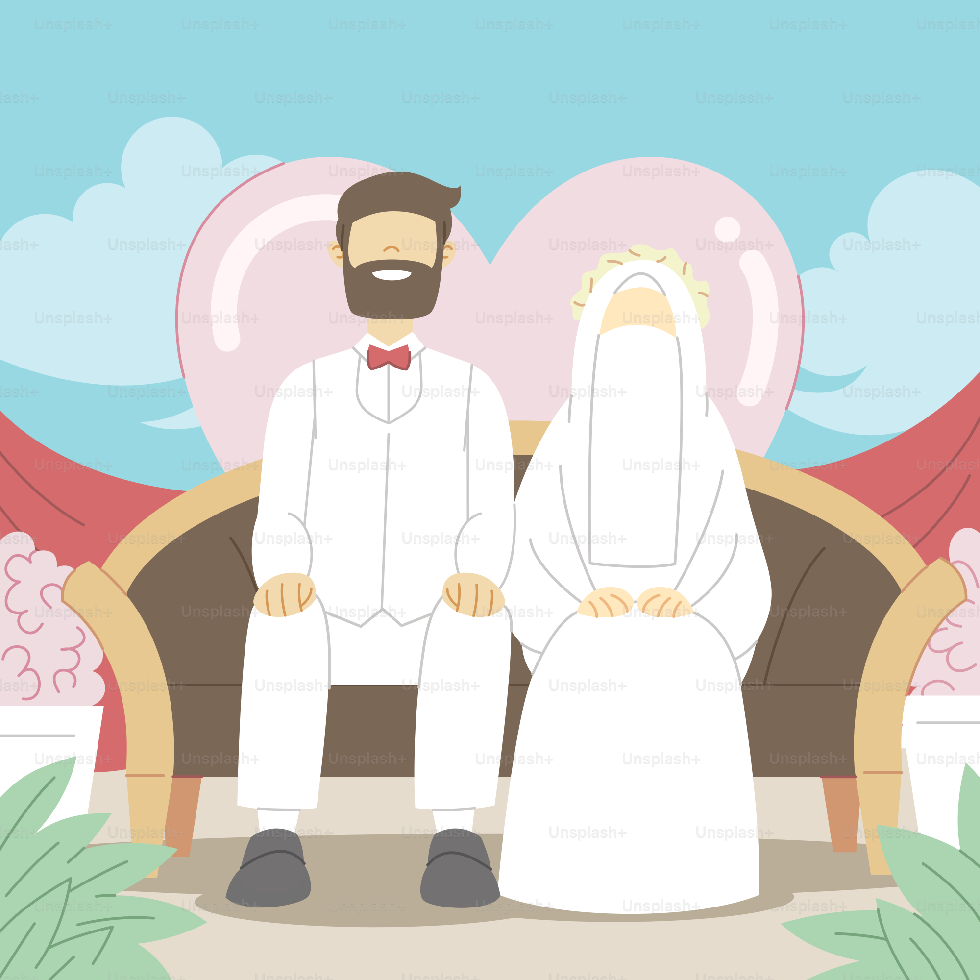 A man and a woman sitting on a couch