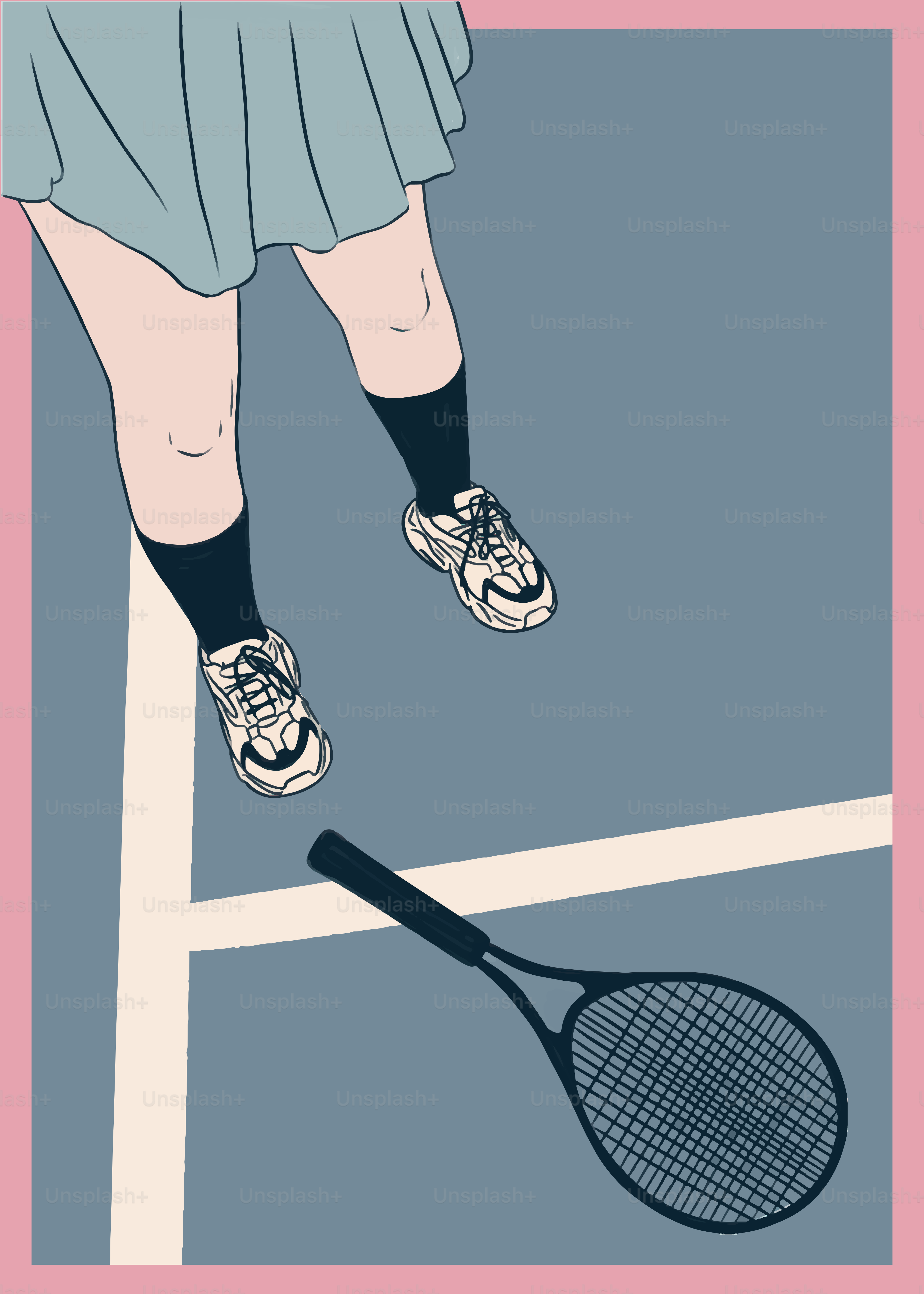 Une femme en jupe tenant une raquette de tennis