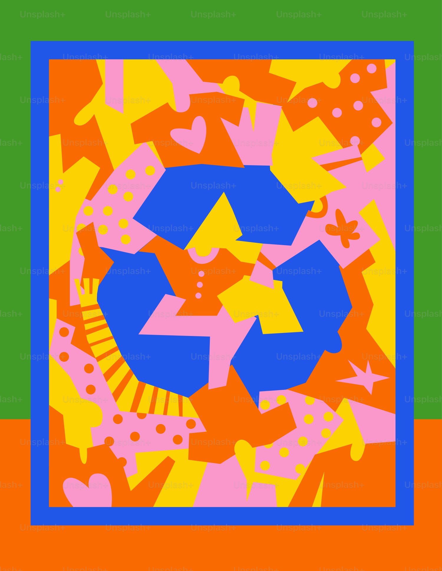 A picture of a square with a rectangle on it