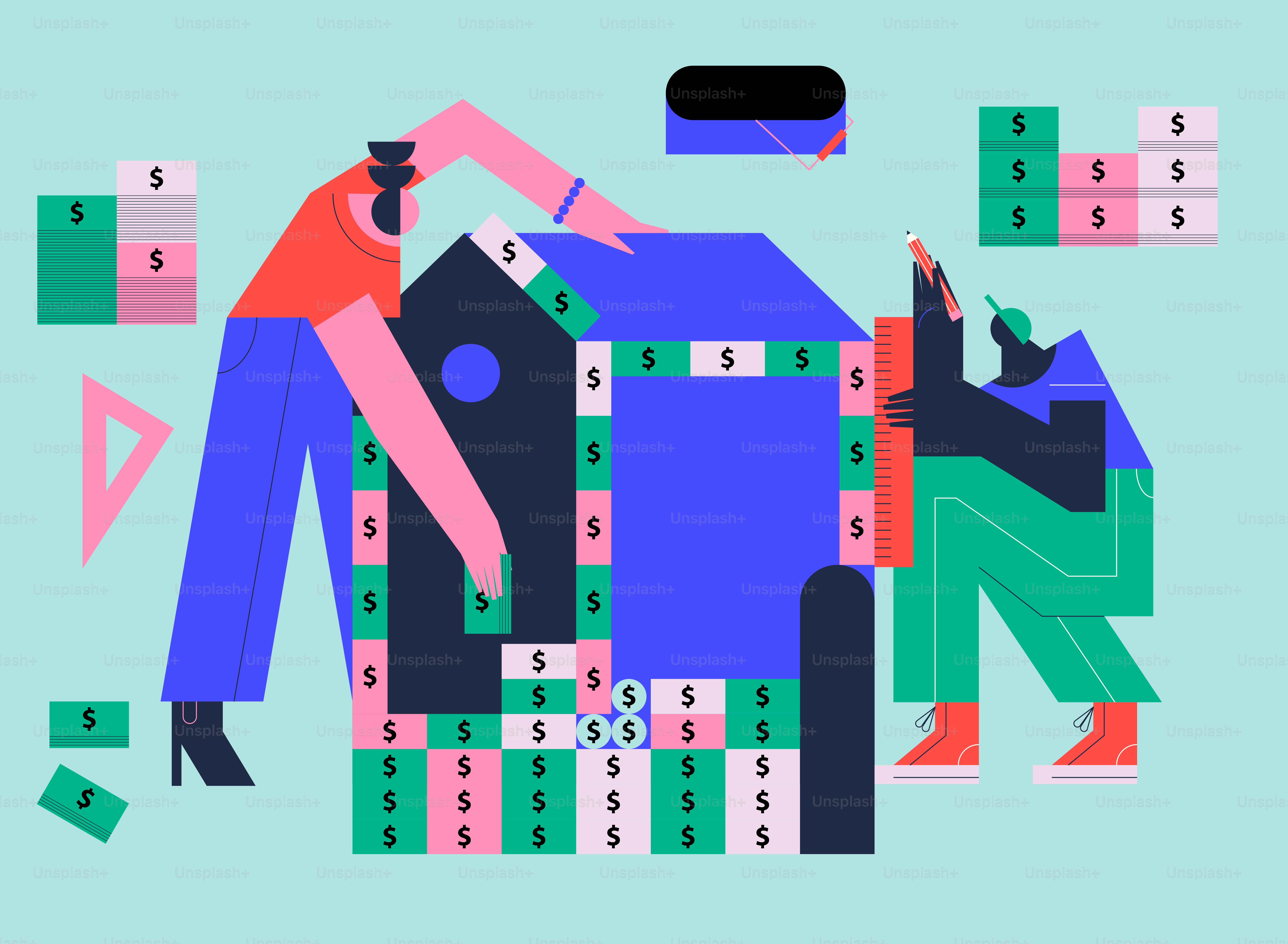 A man sitting on top of a pile of blocks