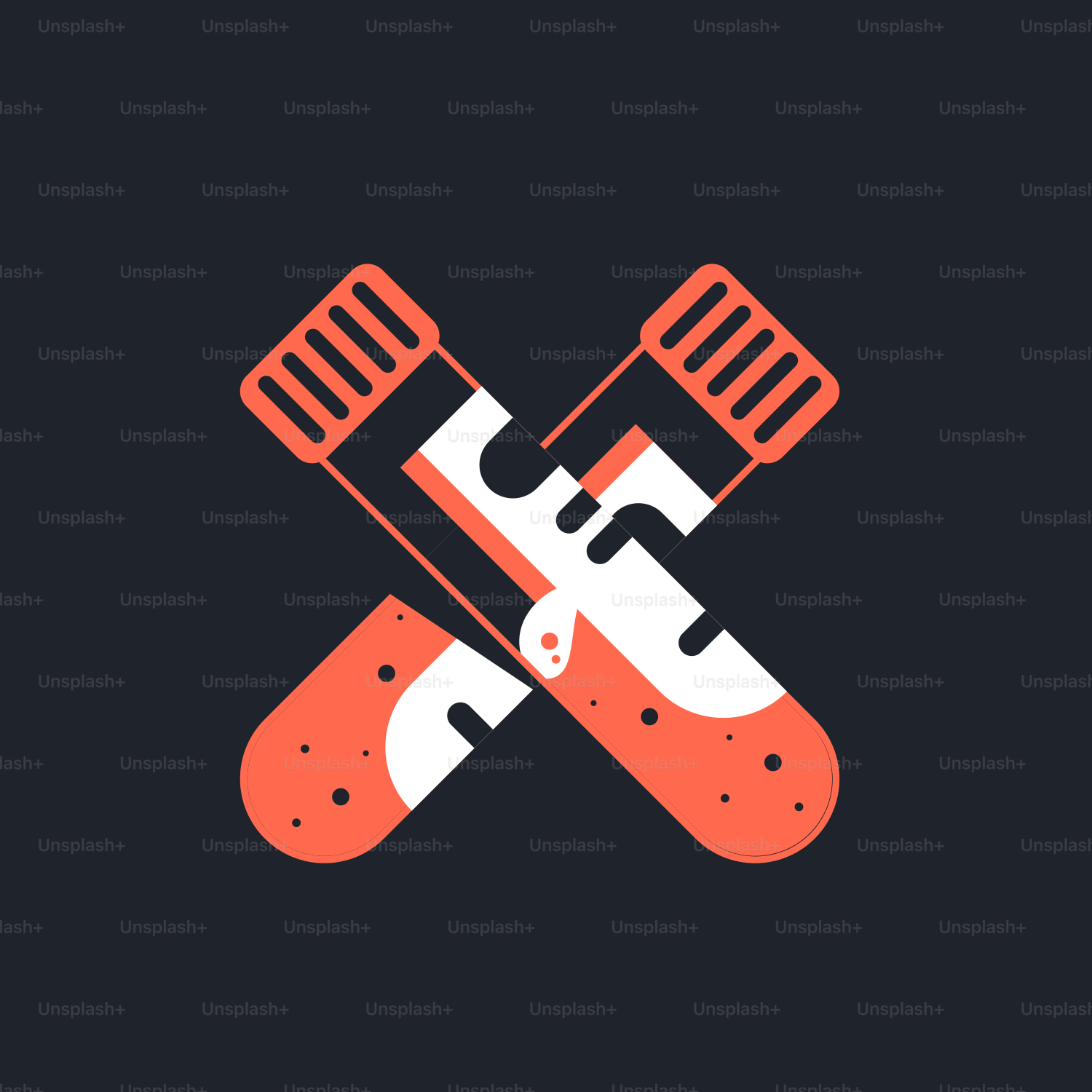 A pair of scissors and a comb on a black background