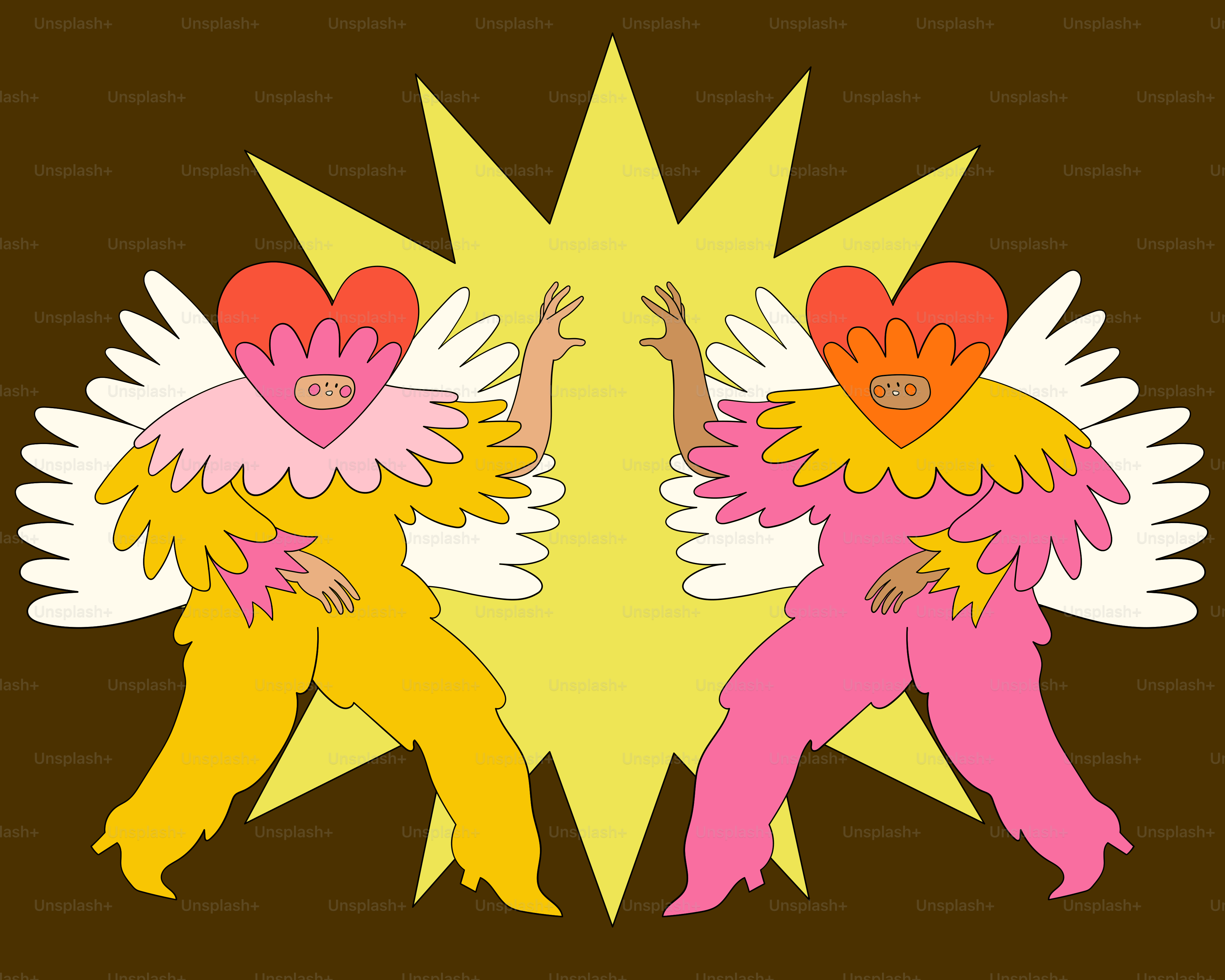 Un paio di persone in piedi l'una accanto all'altra