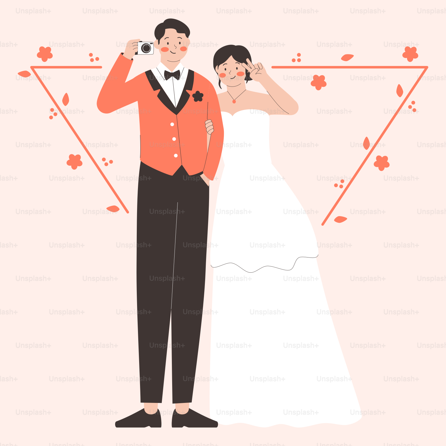 A man and a woman are standing together