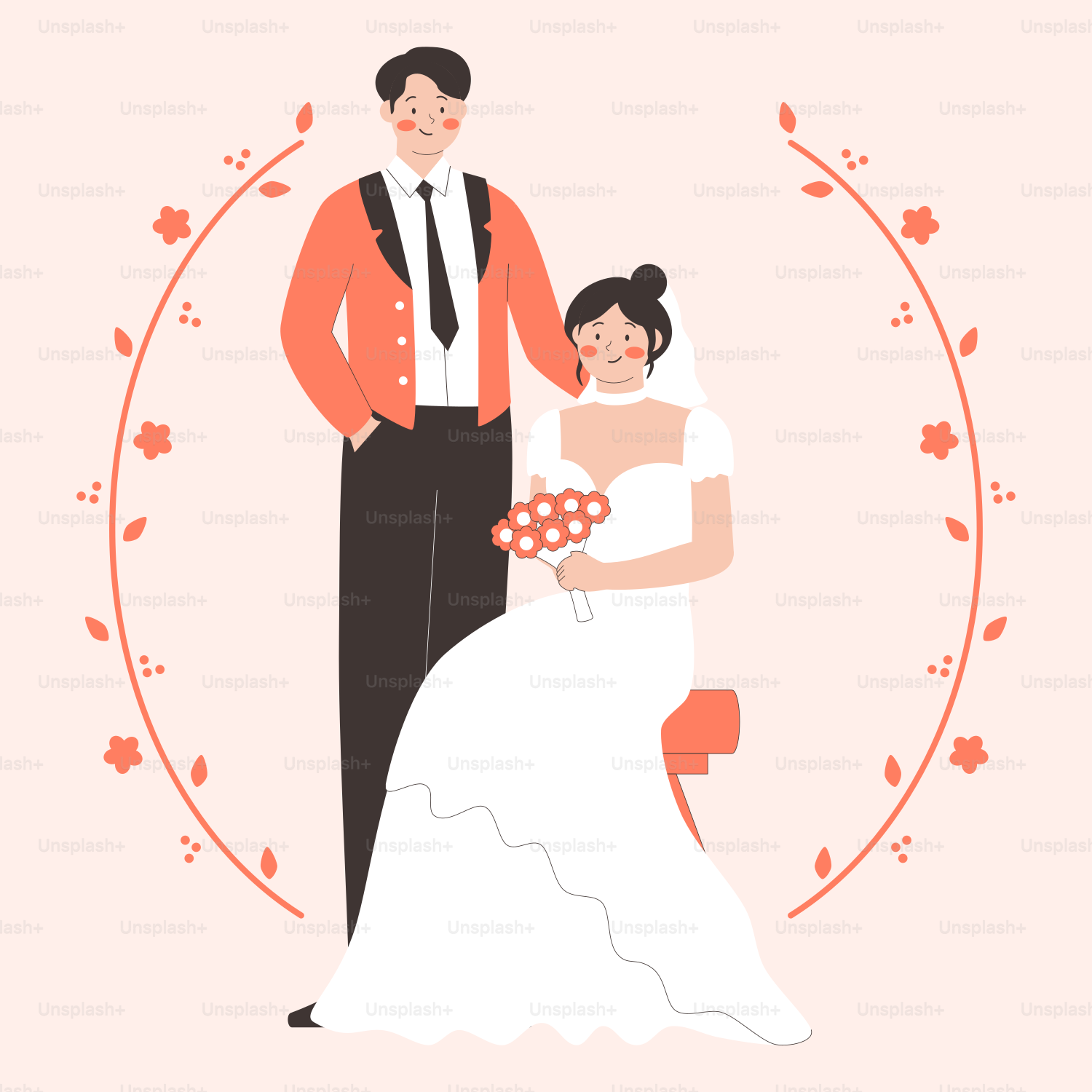 A man and a woman are standing together