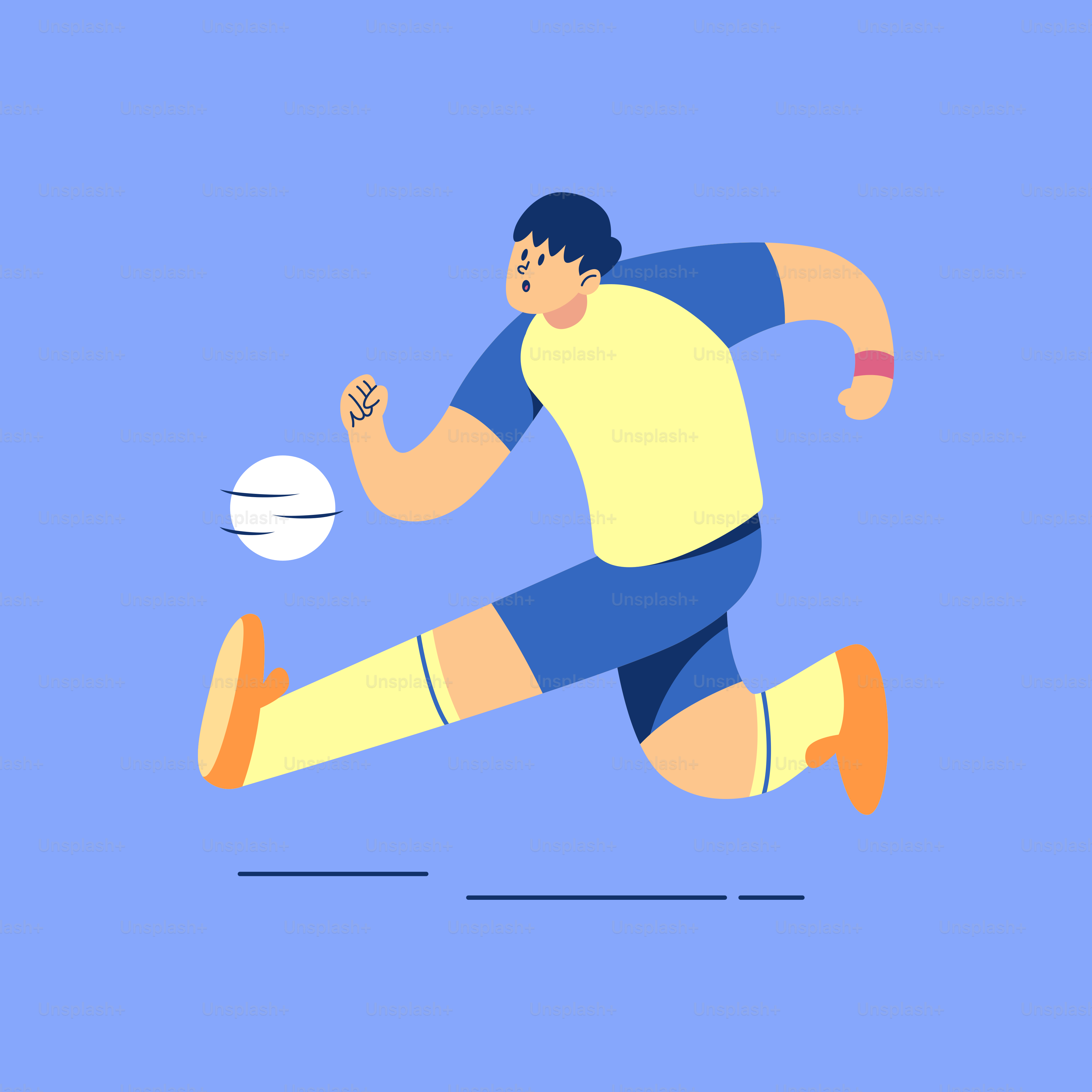 A man running with a ball in his hand