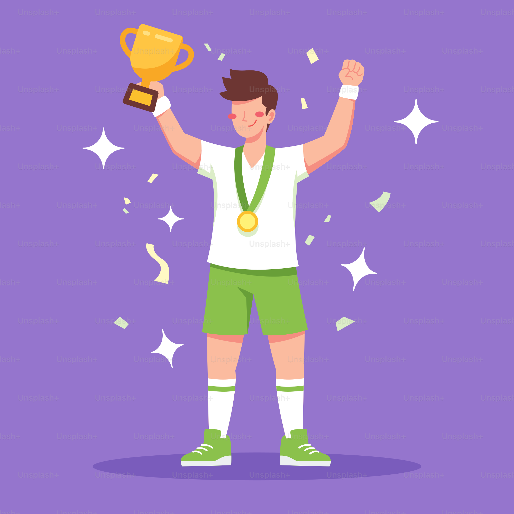 A man holding a trophy in his hands