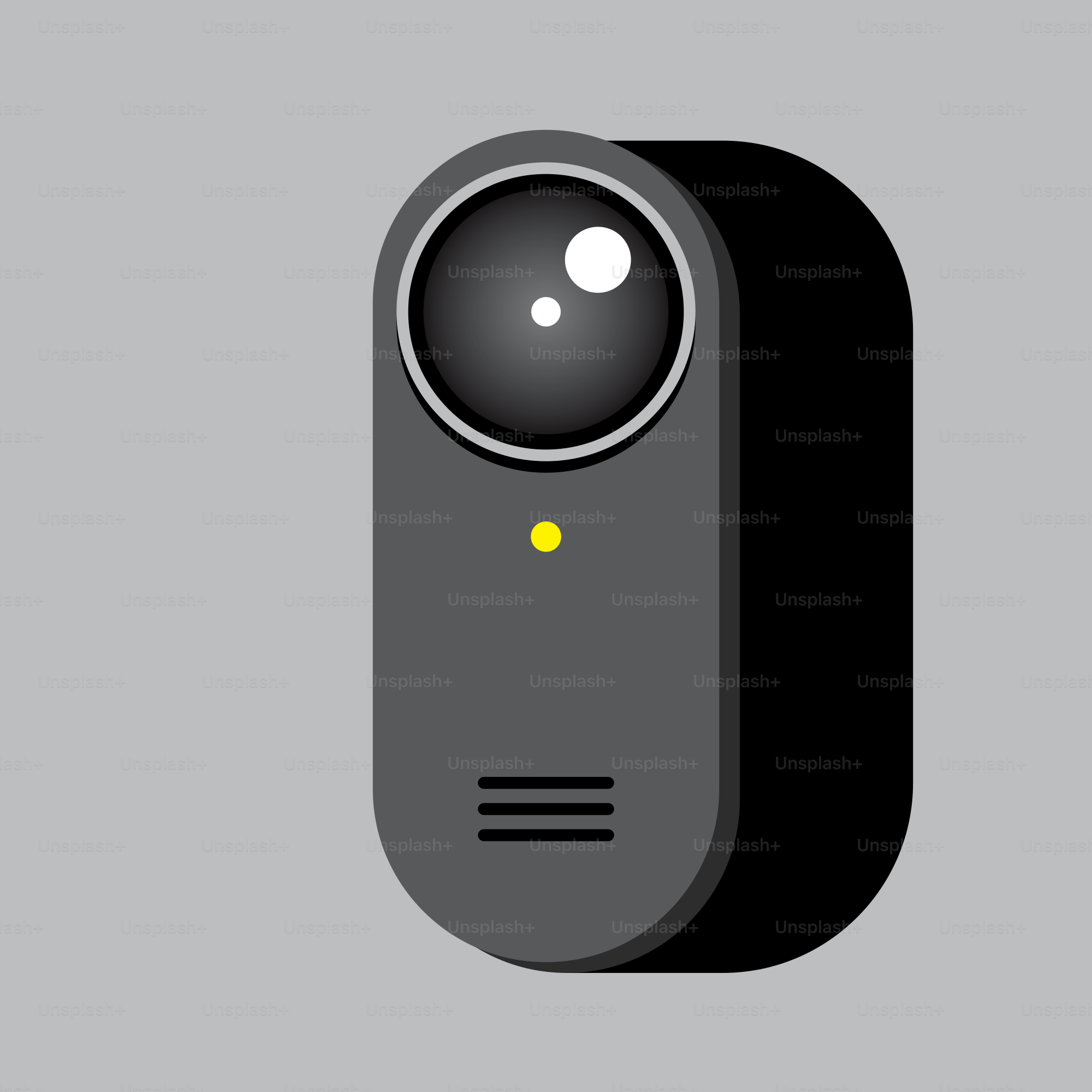 Una foto in bianco e nero di una macchina fotografica