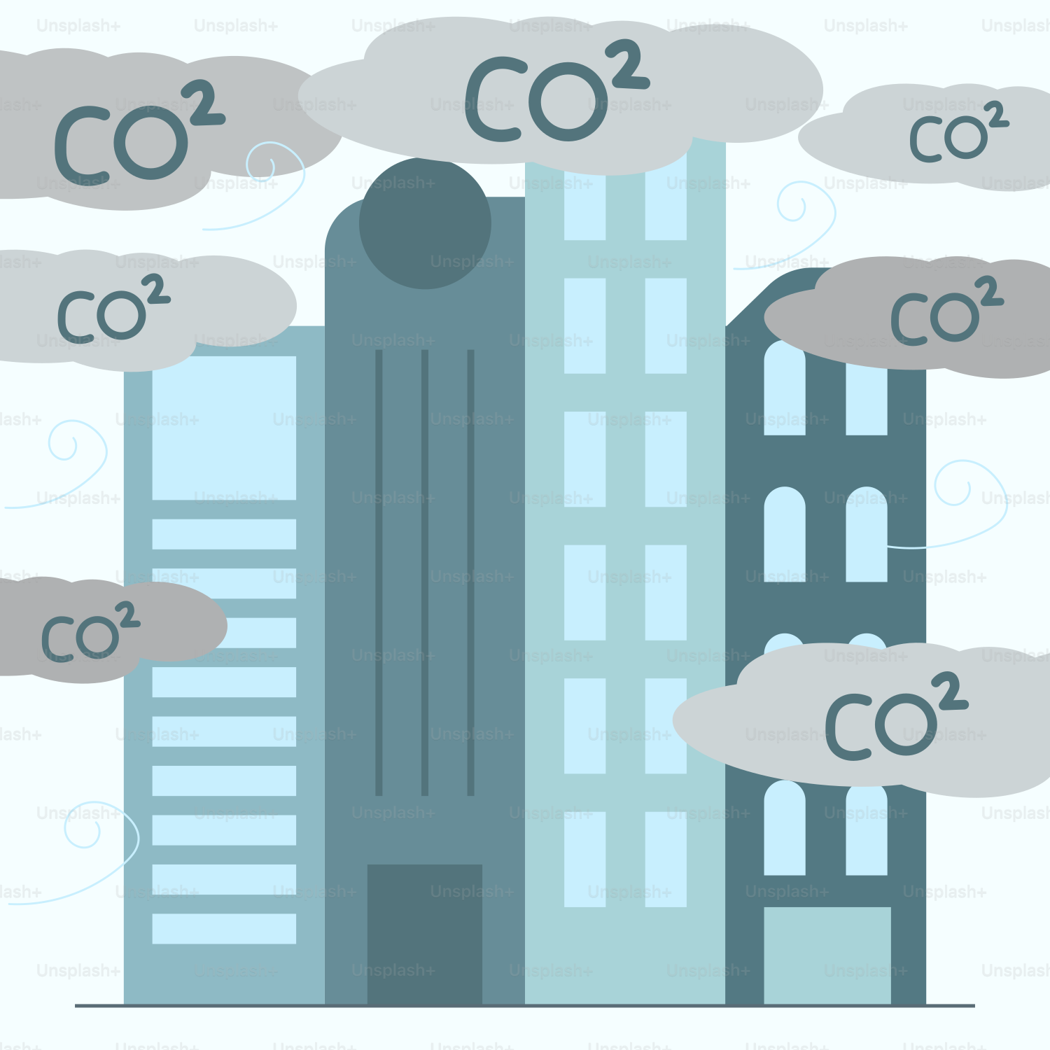 Un edificio del que salía mucho humo